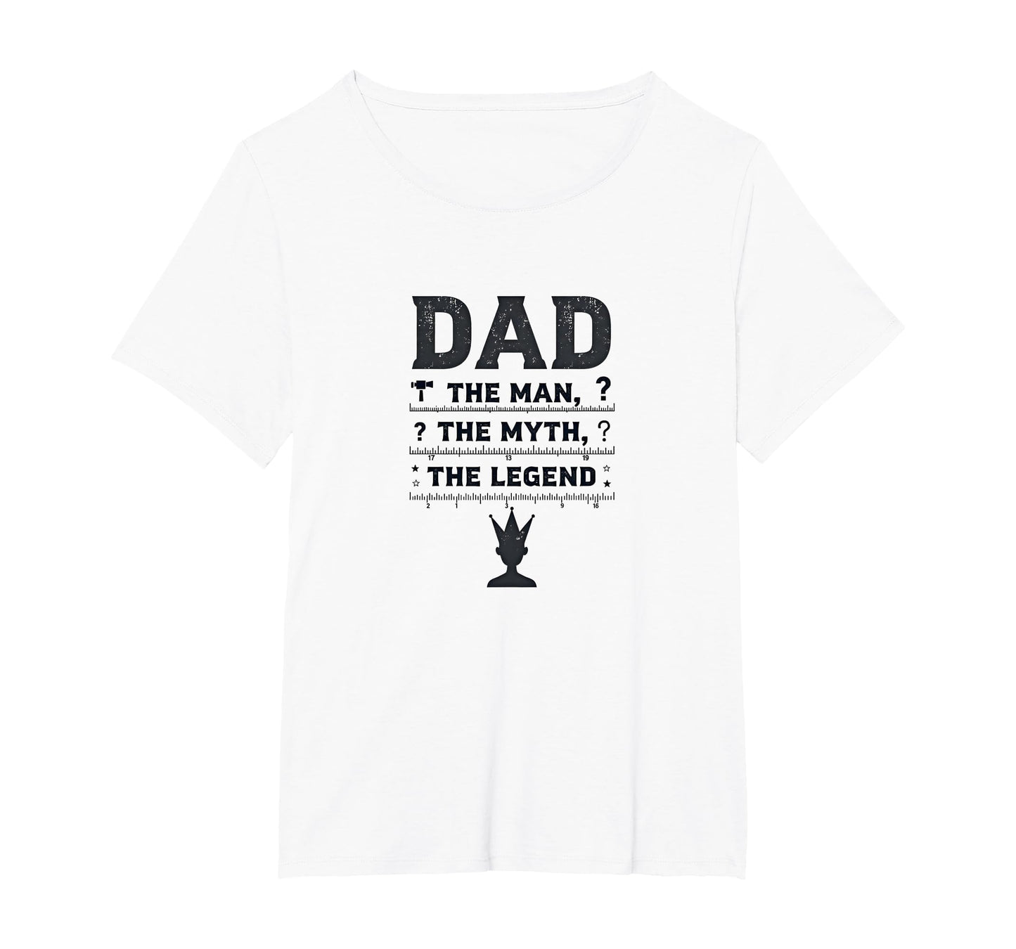 Funny Dads Dad Myth Legend Crown Gift T-Shirt - Fun Novelty Design Unisex - T-Shirt, Sweatshirt, Hoodie