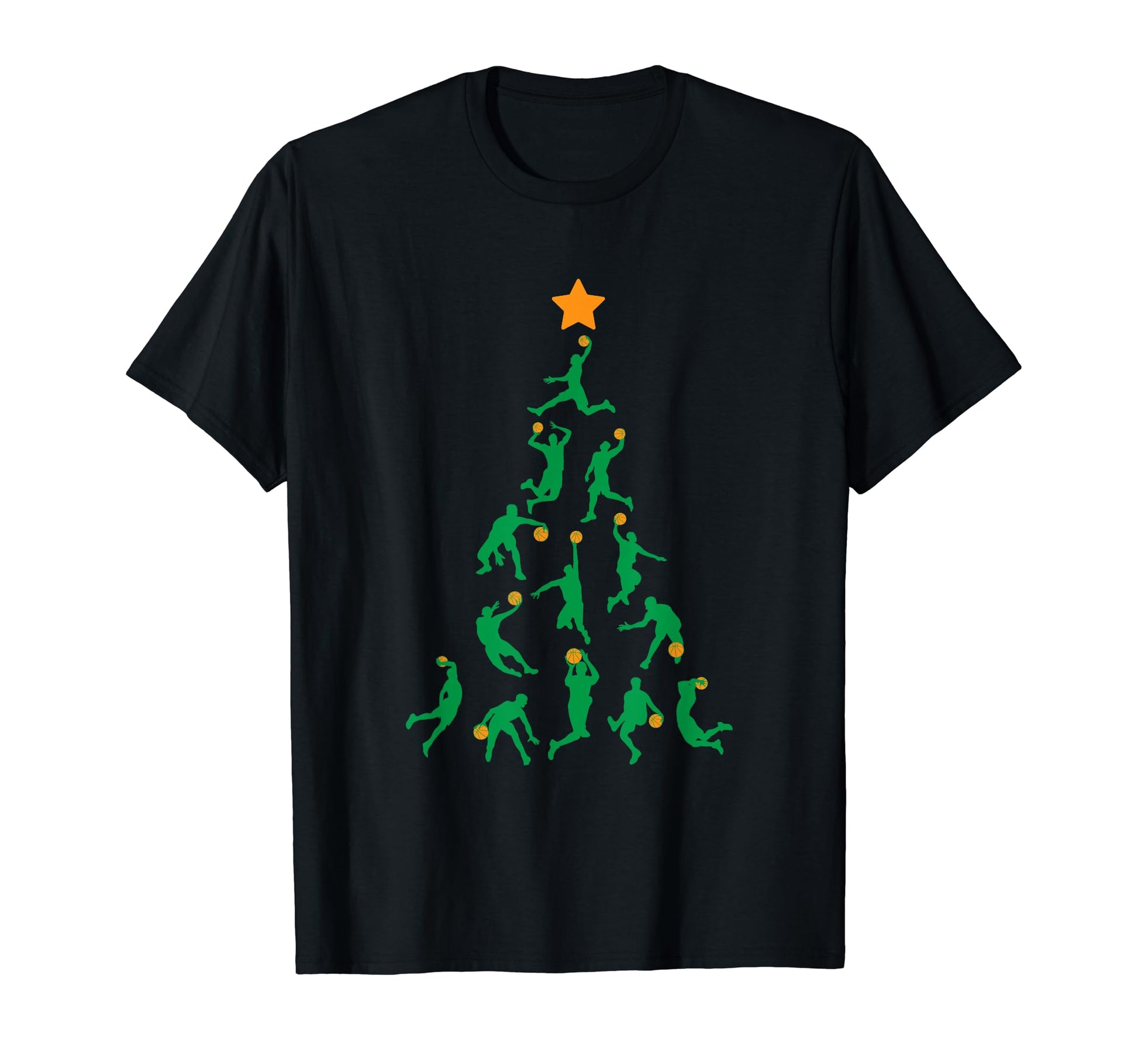 Basketball Sport Hooper Holiday Santa T-Shirt - Graphic Print Men Women - T-Shirt, Sweatshirt, Hoodie