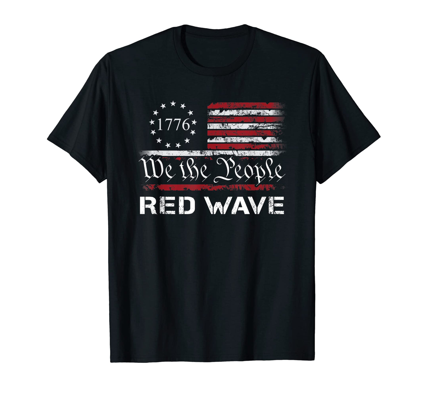 We People Red Wave Republican 2024 T-Shirt - Fun Novelty Design Men Women - T-Shirt, Sweatshirt, Hoodie