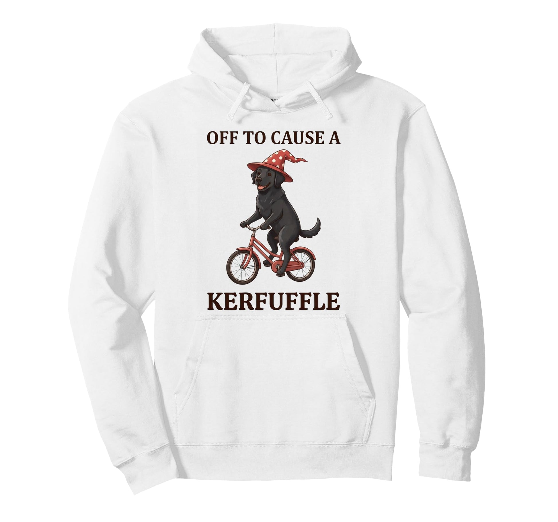 Off To Cause Kerfuffle Labrador Funny Hoodie - Aesthetic Graphic Men Women - T-Shirt, Sweatshirt, Hoodie