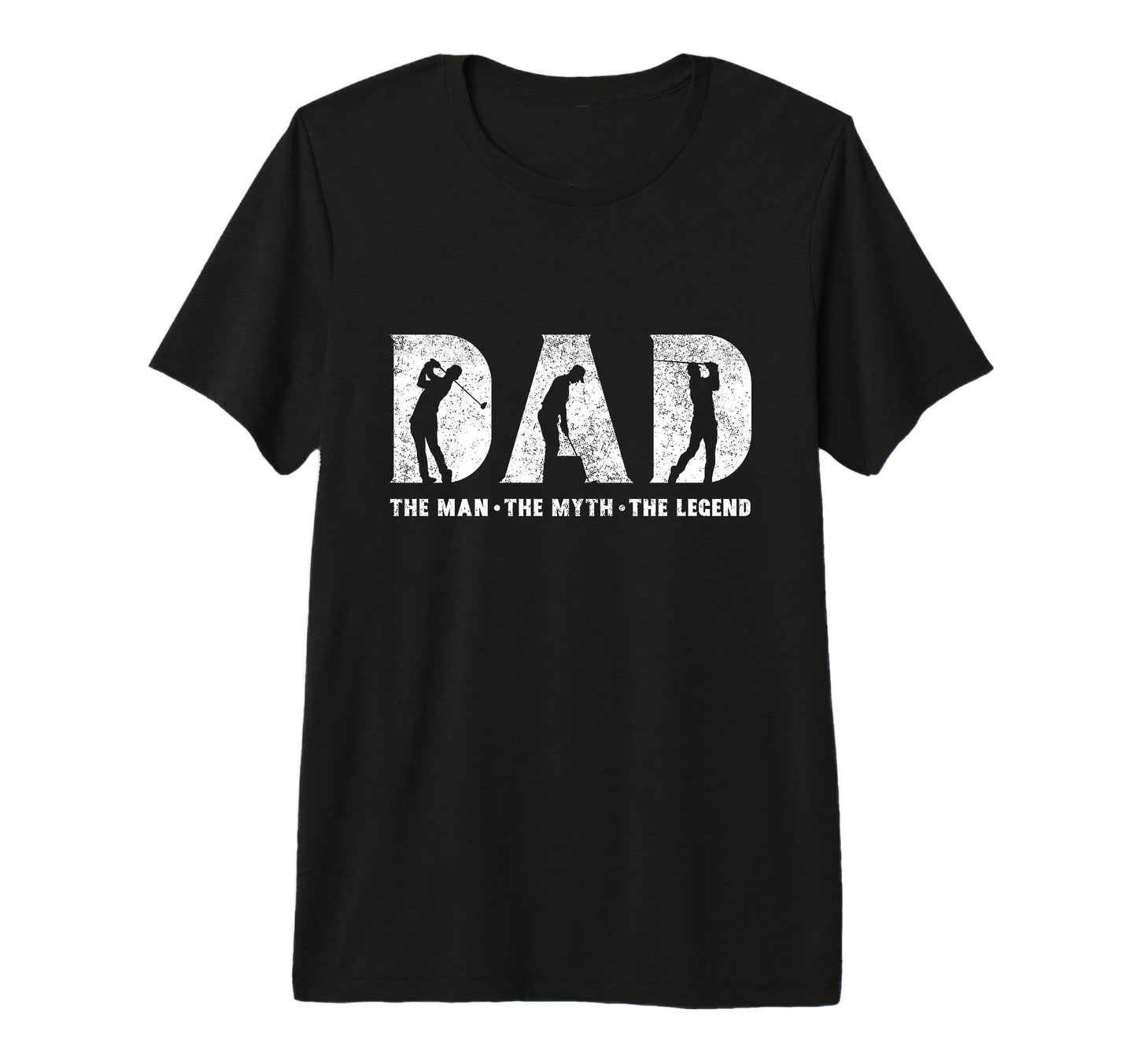 Golf Dad Myth Legend Fathers Day Tri T-Shirt - Novelty Apparel Men Women - T-Shirt, Sweatshirt, Hoodie