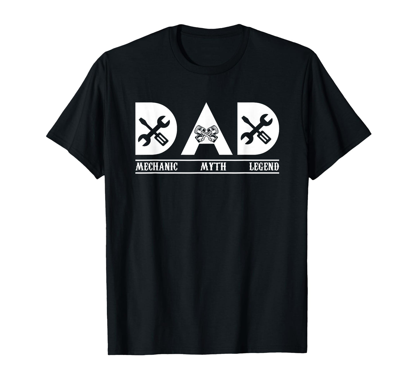 Mechanic Dad Myth Legend Mechanical T-Shirt - Custom Art Print for Adults - T-Shirt, Sweatshirt, Hoodie