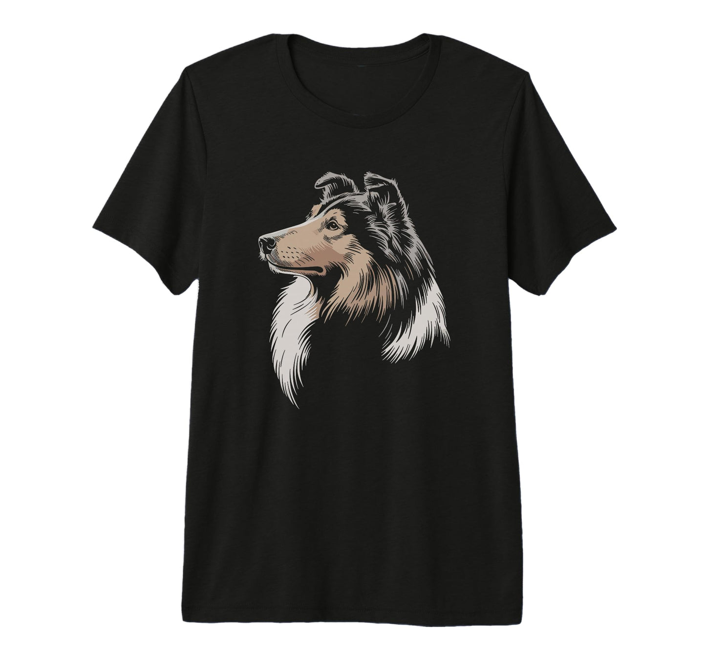 Mom Dad Collie Dog Owner Hiking Lover Tri T-Shirt - Unique Graphic Unisex - T-Shirt, Sweatshirt, Hoodie