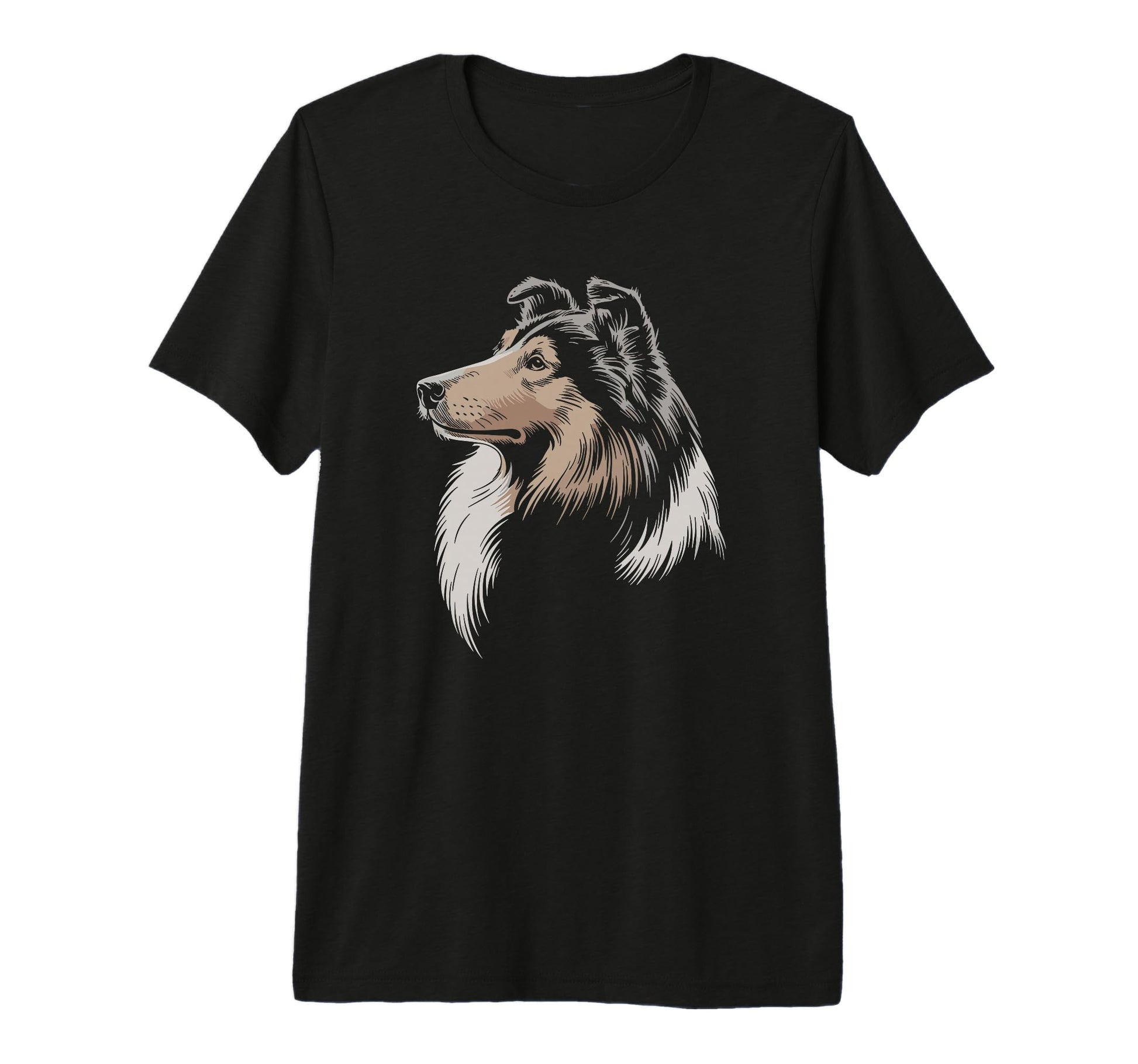 Mom Dad Collie Dog Owner Hiking Lover Tri T-Shirt - Unique Graphic Unisex - T-Shirt, Sweatshirt, Hoodie