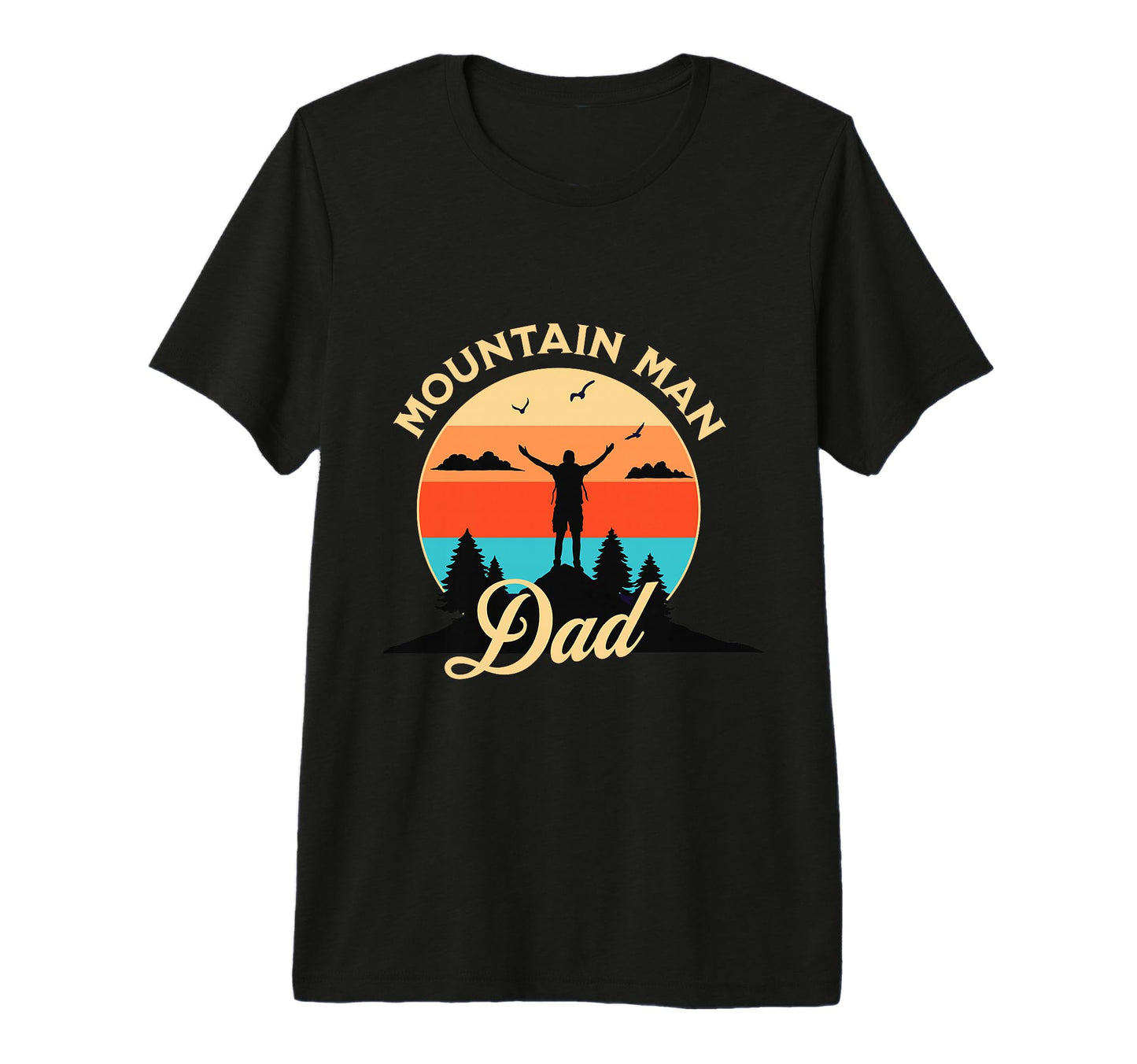 Mens Hiking Dad Mountain Climbing T-Shirt - Aesthetic Graphic for Adults - T-Shirt, Sweatshirt, Hoodie