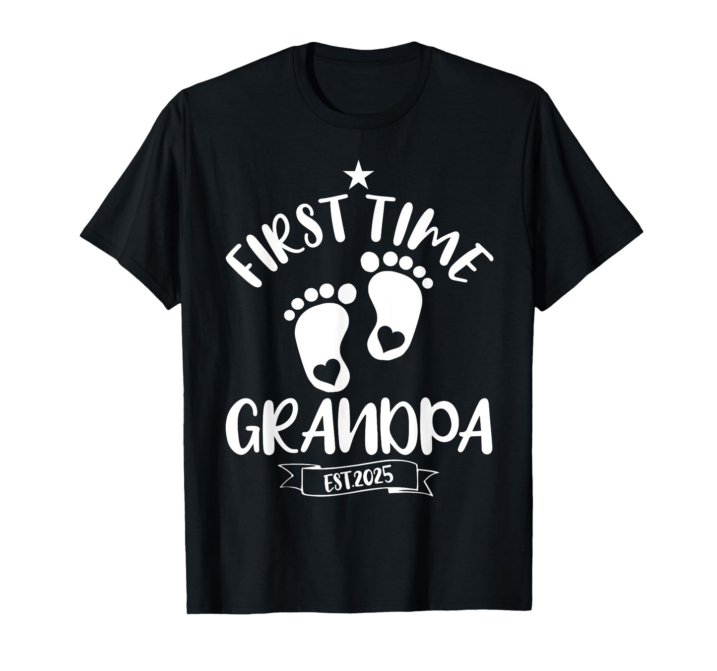 First Time Grandpa 2025 Promoted To T-Shirt - Aesthetic Graphic for Adults - T-Shirt, Sweatshirt, Hoodie
