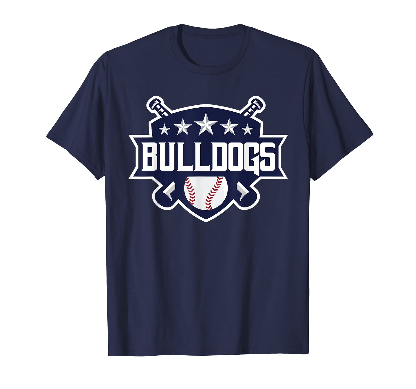 Bulldogs Blue Baseball Game Day Stars T-Shirt - Streetwear Style Men Women - T-Shirt, Sweatshirt, Hoodie