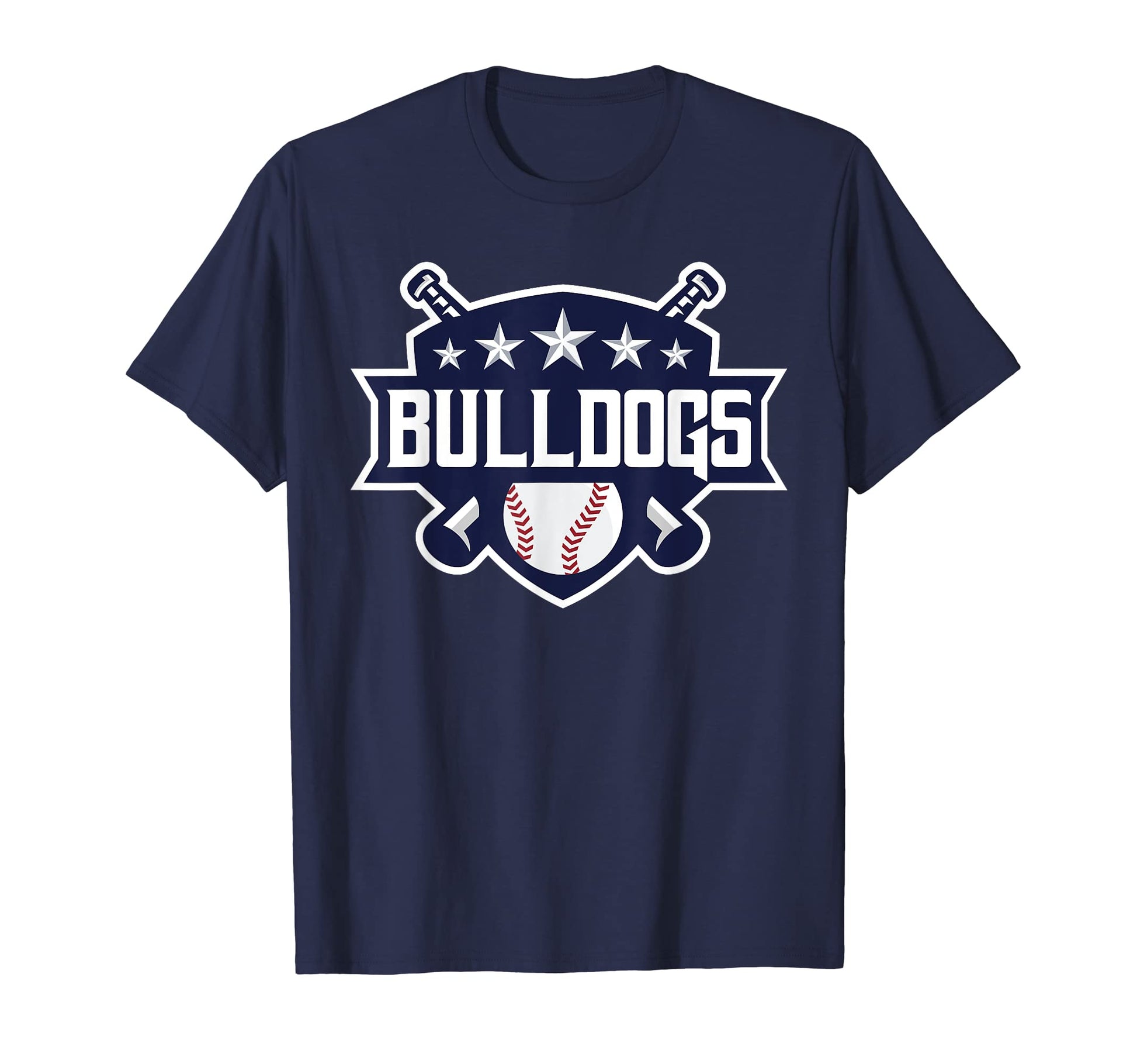 Bulldogs Blue Baseball Game Day Stars T-Shirt - Streetwear Style Men Women - T-Shirt, Sweatshirt, Hoodie