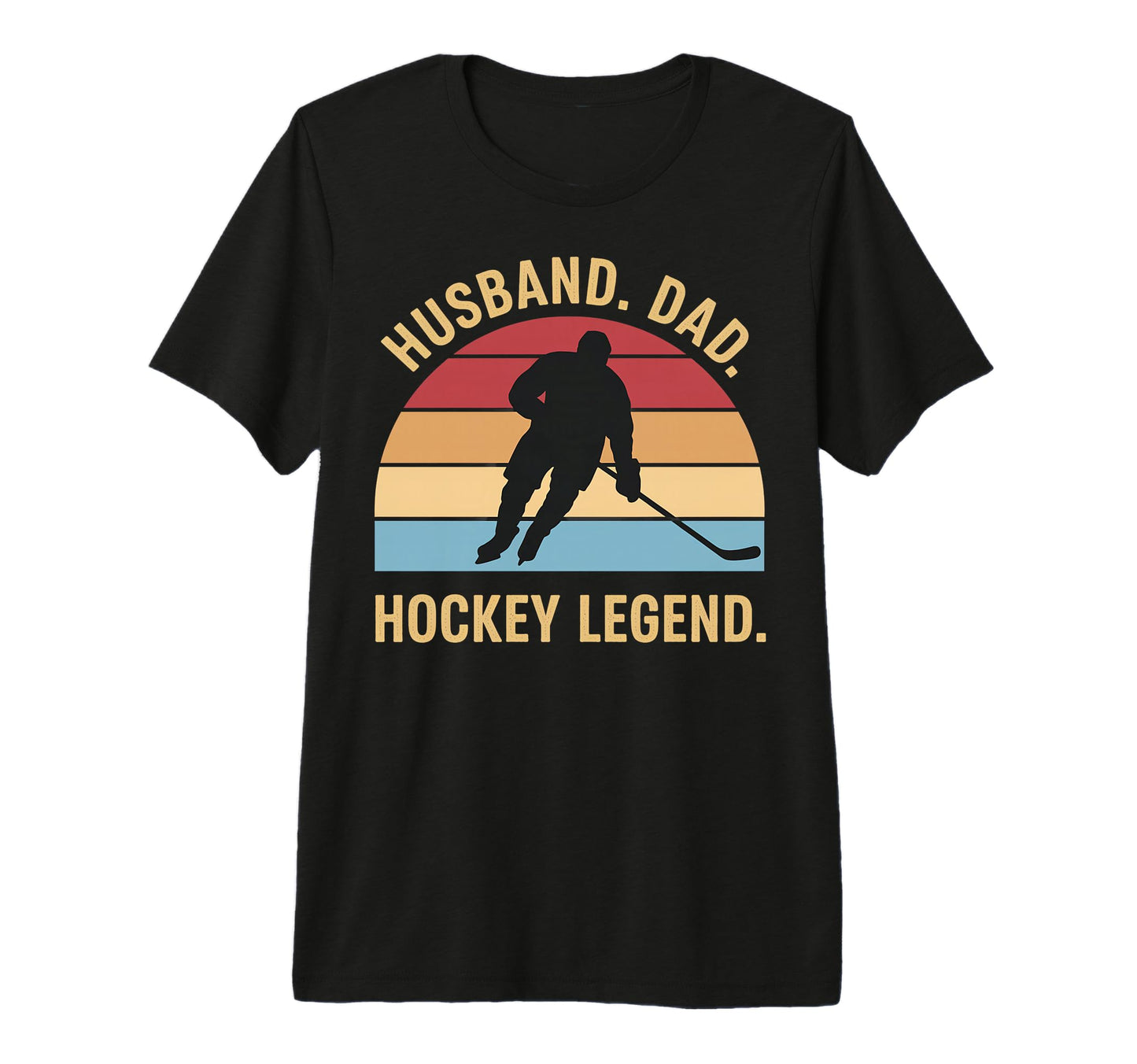 Hockey Legend Dads Tri Blend T-Shirt - Unique Graphic for Adults - T-Shirt, Sweatshirt, Hoodie