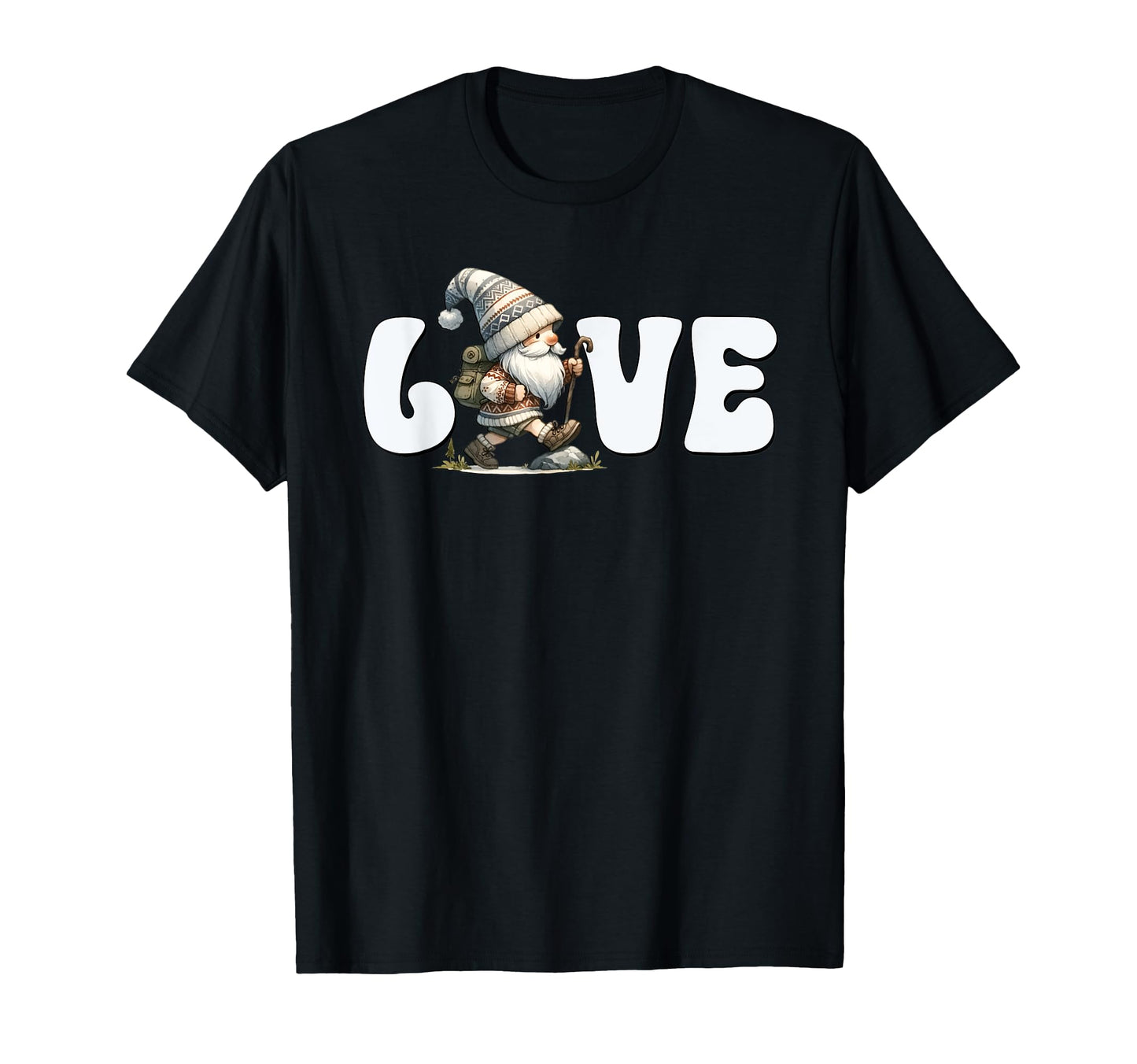 Trail Running Gnome Dad Love Grandpa T-Shirt - Custom Art Print Unisex - T-Shirt, Sweatshirt, Hoodie