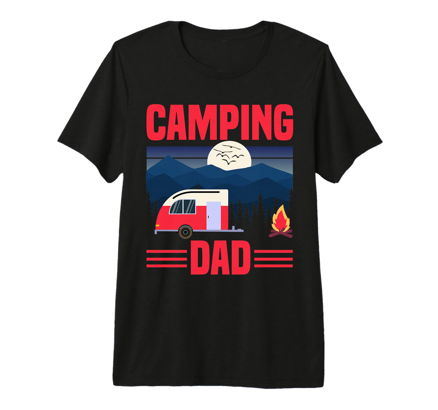 Mens Camping Dad 5Th Wheel Camper Rv T-Shirt - Trendy Graphic Unisex - T-Shirt, Sweatshirt, Hoodie