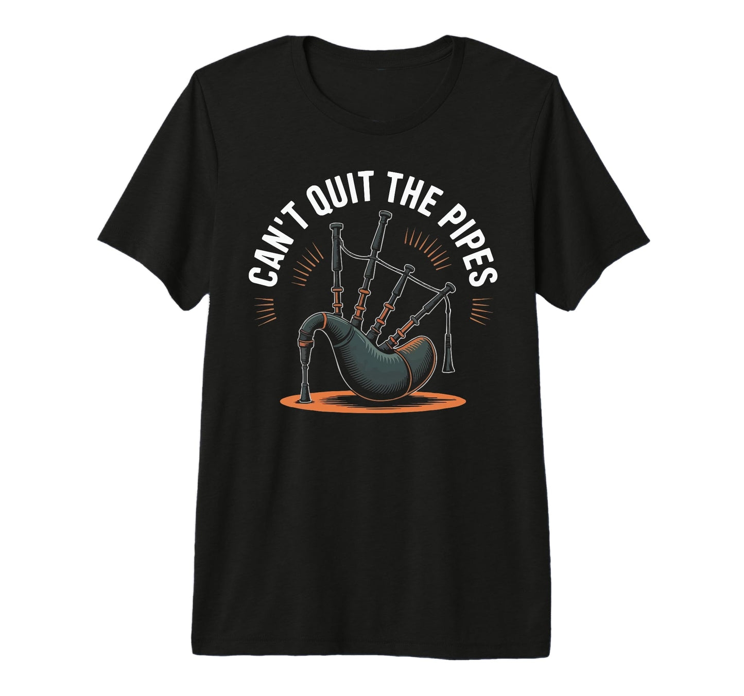 Bagpipe Player Musical Instrument T-Shirt - Aesthetic Graphic Men Women - T-Shirt, Sweatshirt, Hoodie