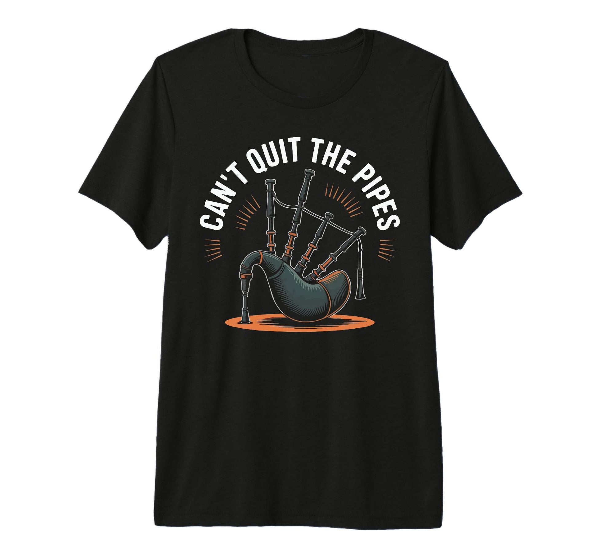Bagpipe Player Musical Instrument T-Shirt - Aesthetic Graphic Men Women - T-Shirt, Sweatshirt, Hoodie