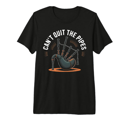 Bagpipe Player Musical Instrument T-Shirt - Aesthetic Graphic Men Women - T-Shirt, Sweatshirt, Hoodie
