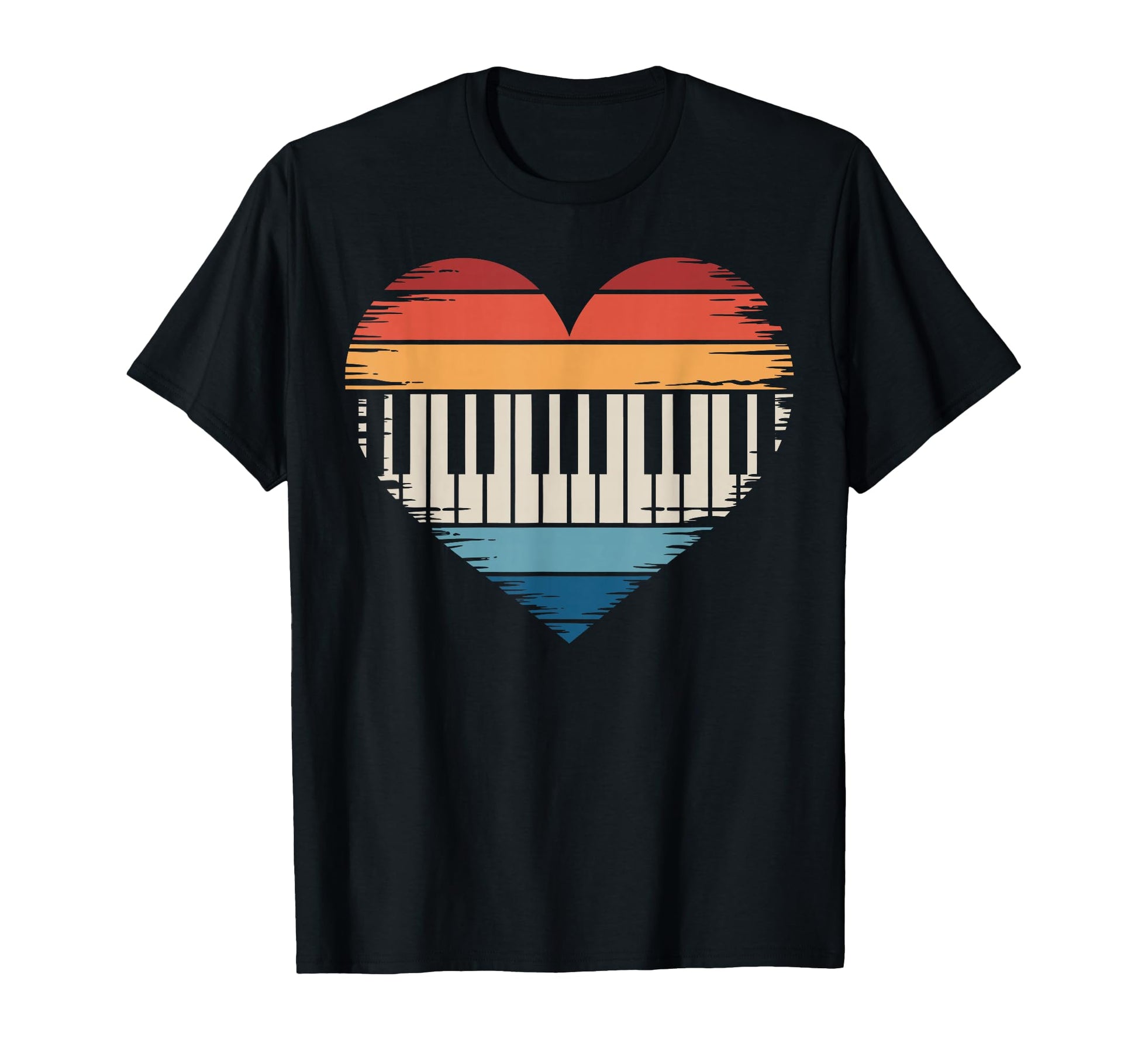Piano Tuner Heart Piano Technician T-Shirt - Graphic Print Unisex - T-Shirt, Sweatshirt, Hoodie