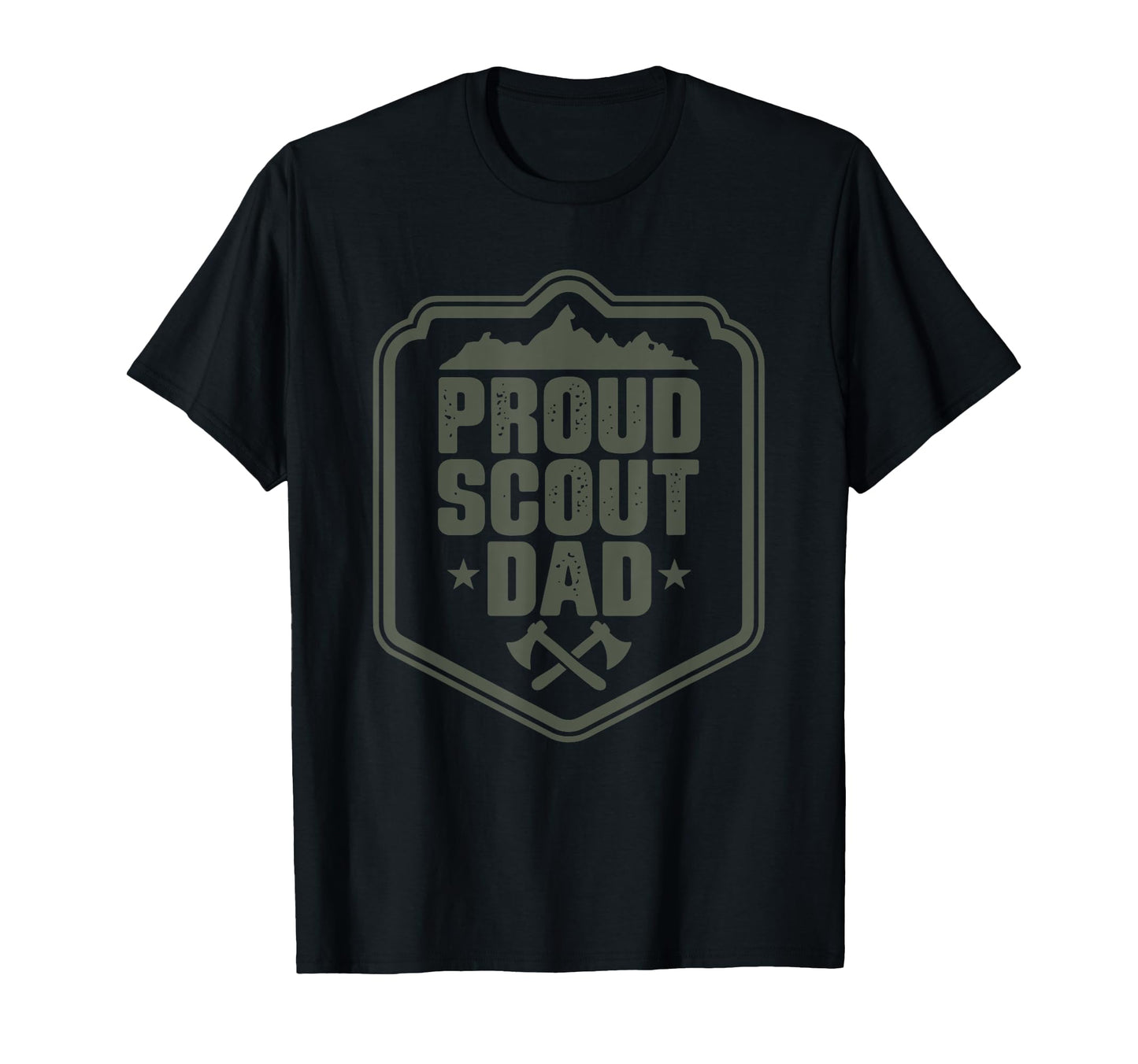 Proud Scout Dad Scouting Father T-Shirt - Fun Novelty Design Men Women - T-Shirt, Sweatshirt, Hoodie