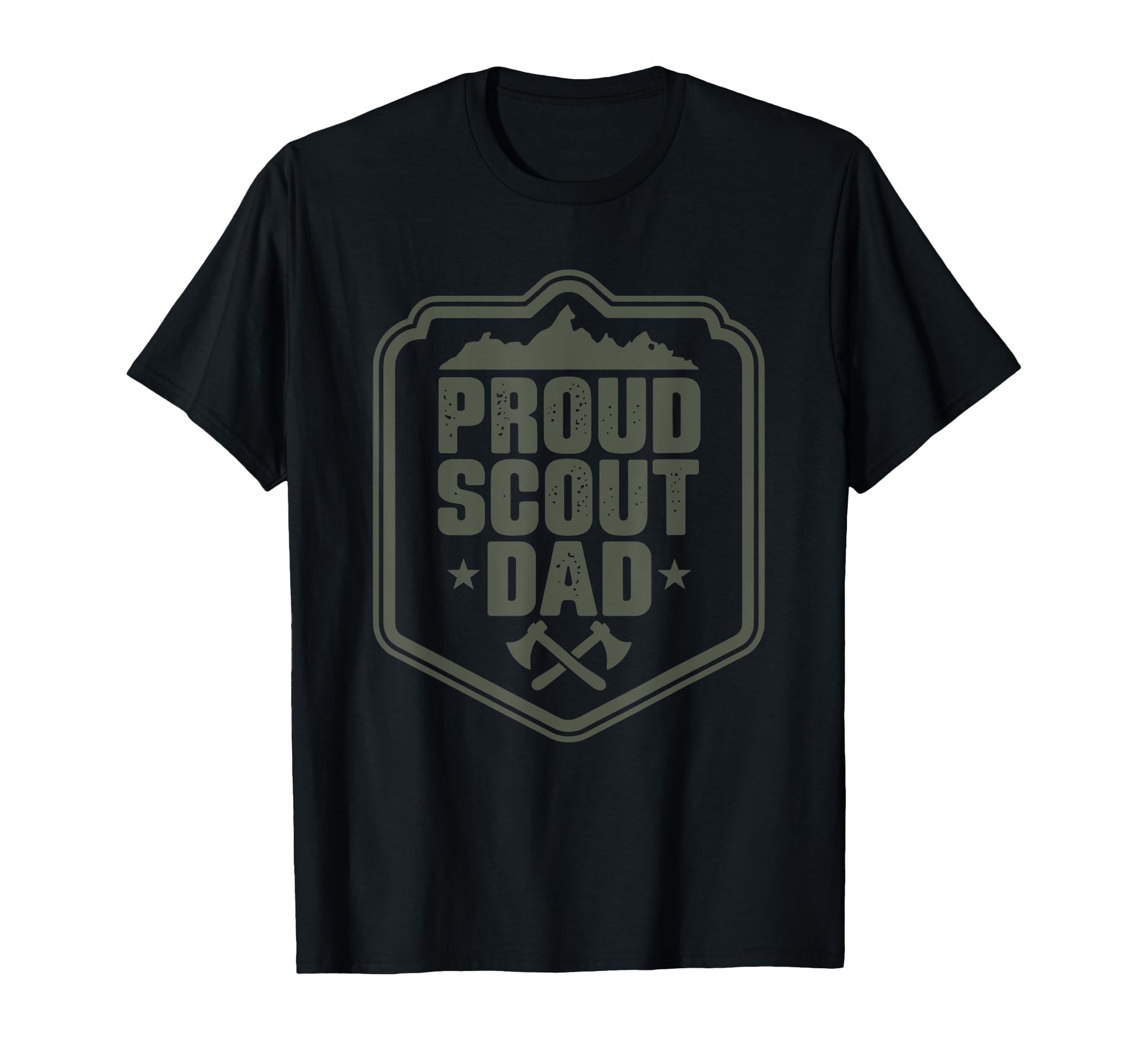 Proud Scout Dad Scouting Father T-Shirt - Fun Novelty Design Men Women - T-Shirt, Sweatshirt, Hoodie