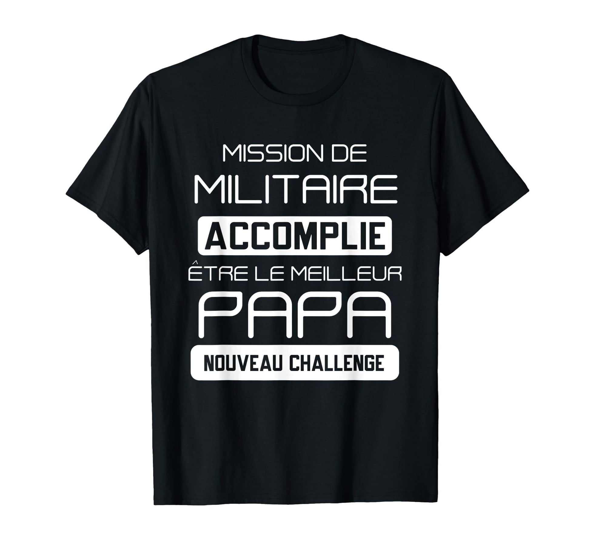 Military To Be Dad Funny Fathers Day T-Shirt - Minimalist Print Men Women - T-Shirt, Sweatshirt, Hoodie