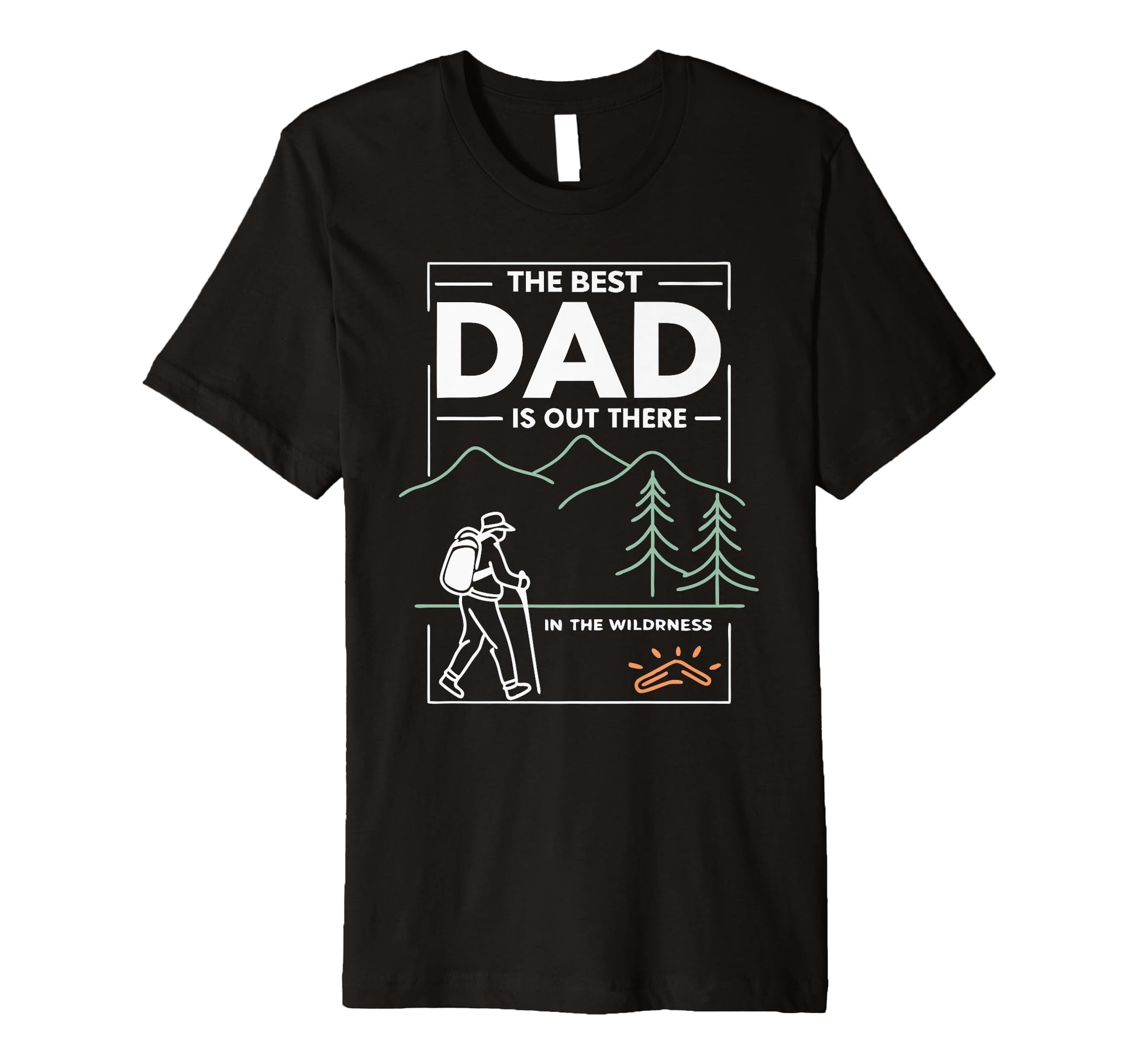 Best Dad Modern Fathers Day Camping T-Shirt - Trendy Graphic for Adults - T-Shirt, Sweatshirt, Hoodie
