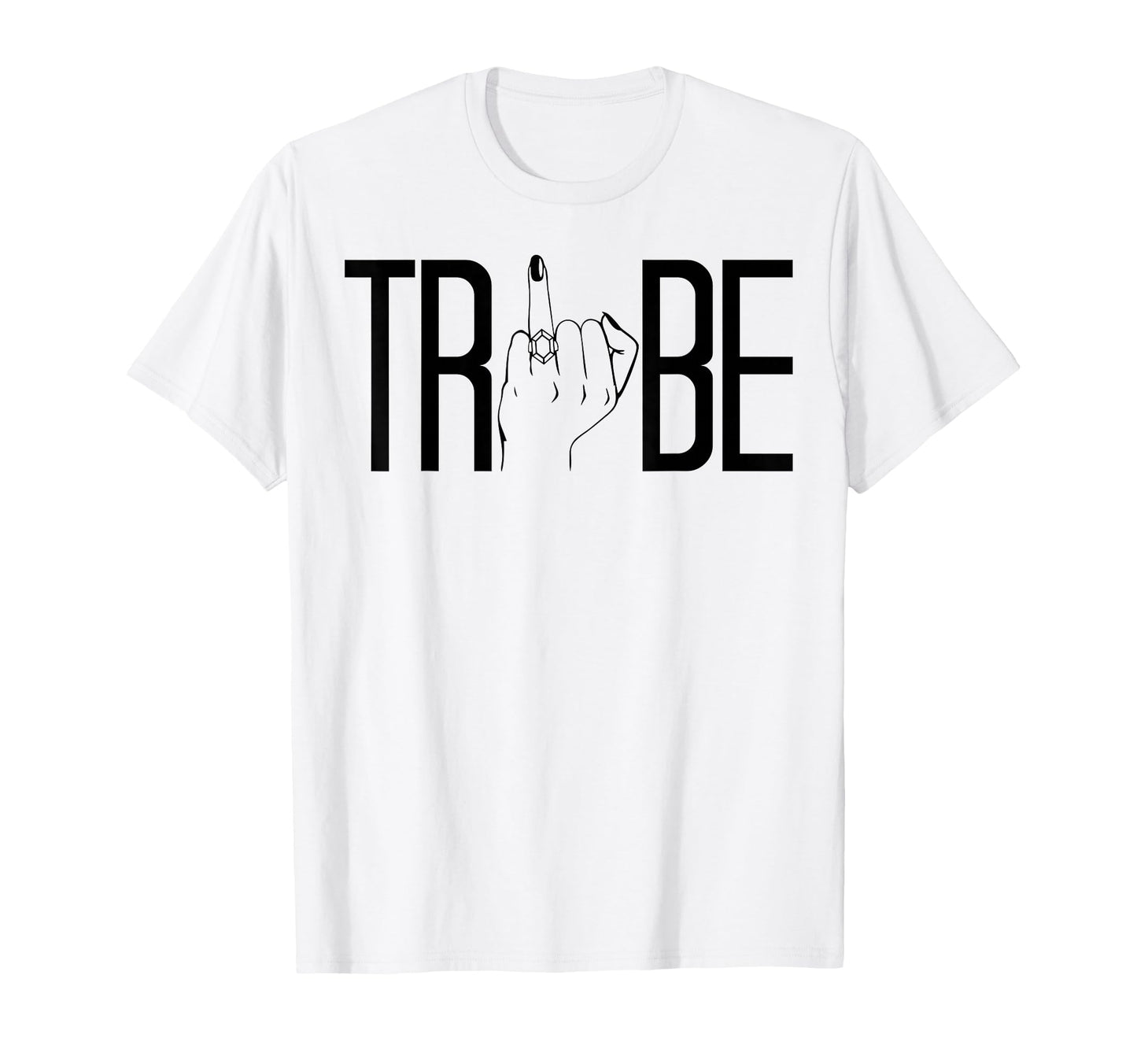 Tribe Ring Finger Wedding Bridal T-Shirt - Minimalist Print for Adults - T-Shirt, Sweatshirt, Hoodie