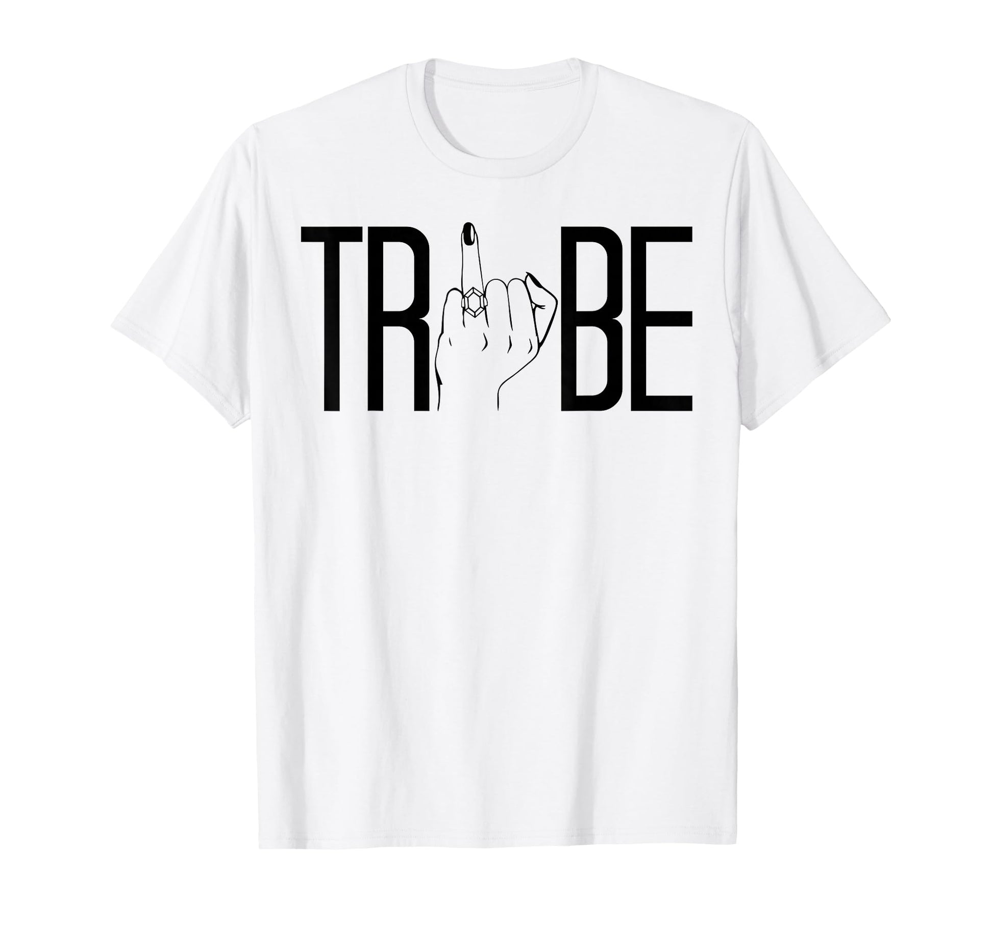 Tribe Ring Finger Wedding Bridal T-Shirt - Minimalist Print for Adults - T-Shirt, Sweatshirt, Hoodie