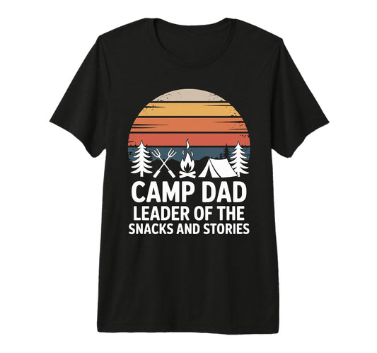 Camp Dad Camper Camping And Nature T-Shirt - Graphic Print Men Women - T-Shirt, Sweatshirt, Hoodie