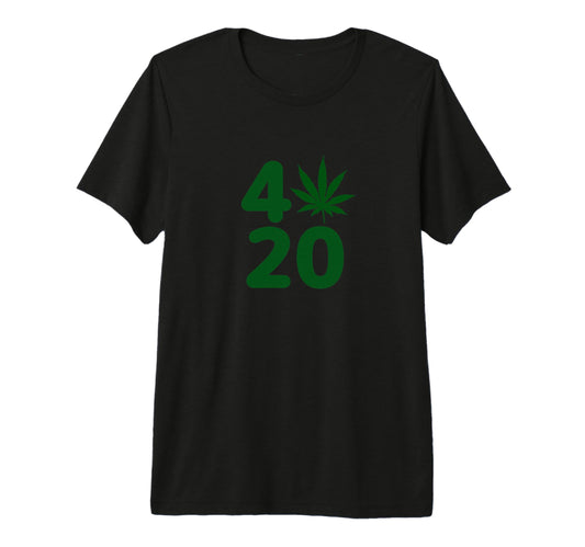 420 Weed Leaf Marijuana Cannabis T-Shirt - Fun Novelty Design for Adults - T-Shirt, Sweatshirt, Hoodie