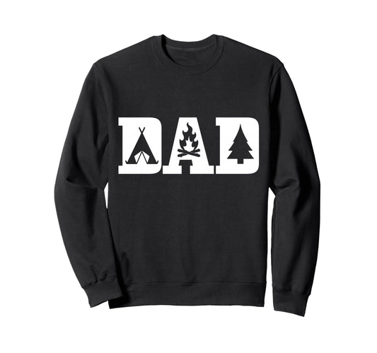 Camping Dad Fathers Day Outdoor Sweatshirt - Aesthetic Graphic for Adults - T-Shirt, Sweatshirt, Hoodie