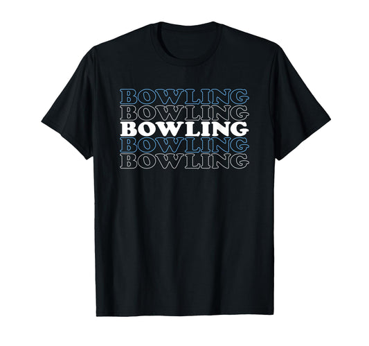 Bowling Gift Husband Or Dad Bowling Text T-Shirt - Unique Graphic Men Women - T-Shirt, Sweatshirt, Hoodie