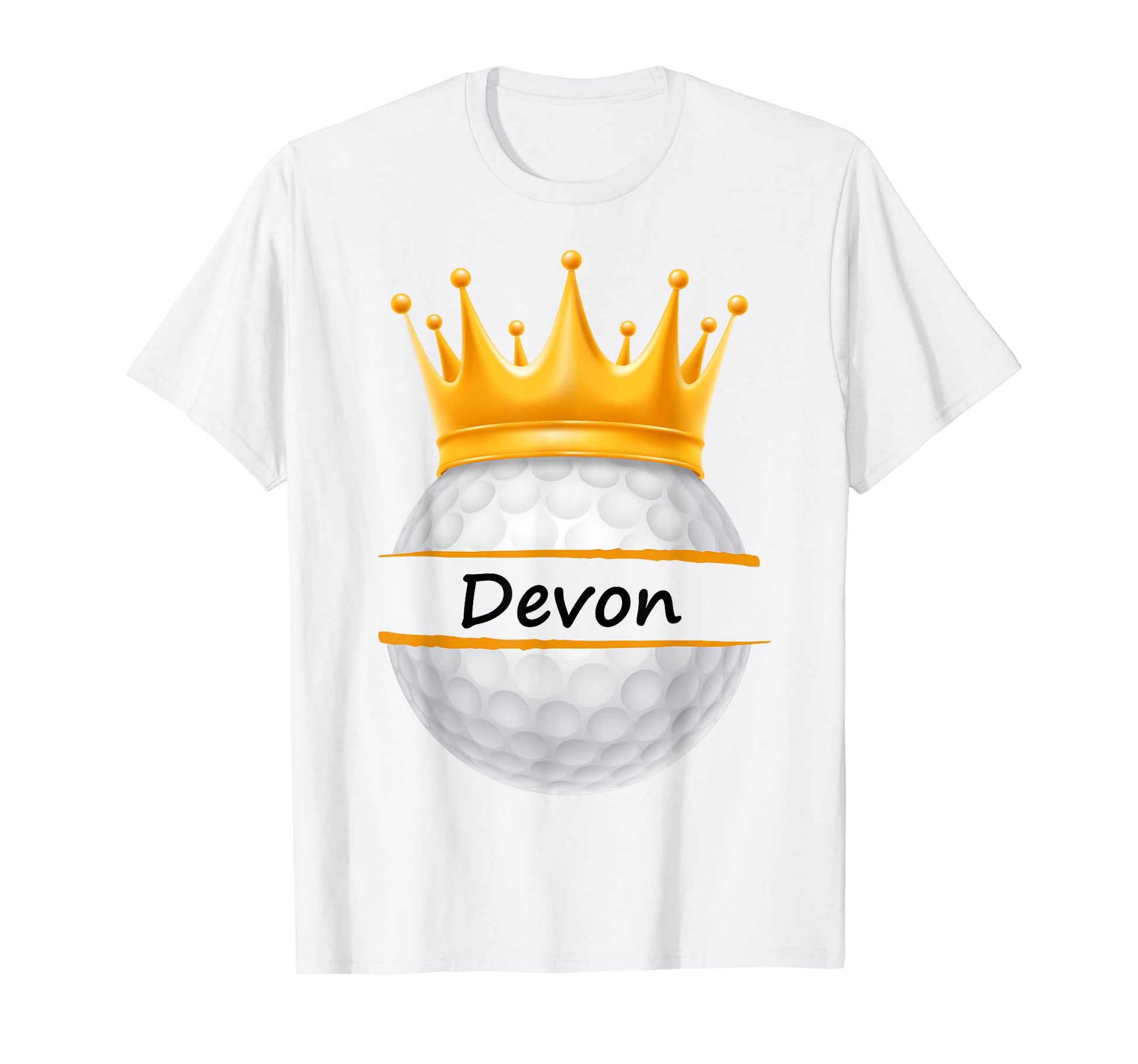 Novelty Golf Personalized Name Devon T-Shirt - Unique Graphic Unisex - T-Shirt, Sweatshirt, Hoodie