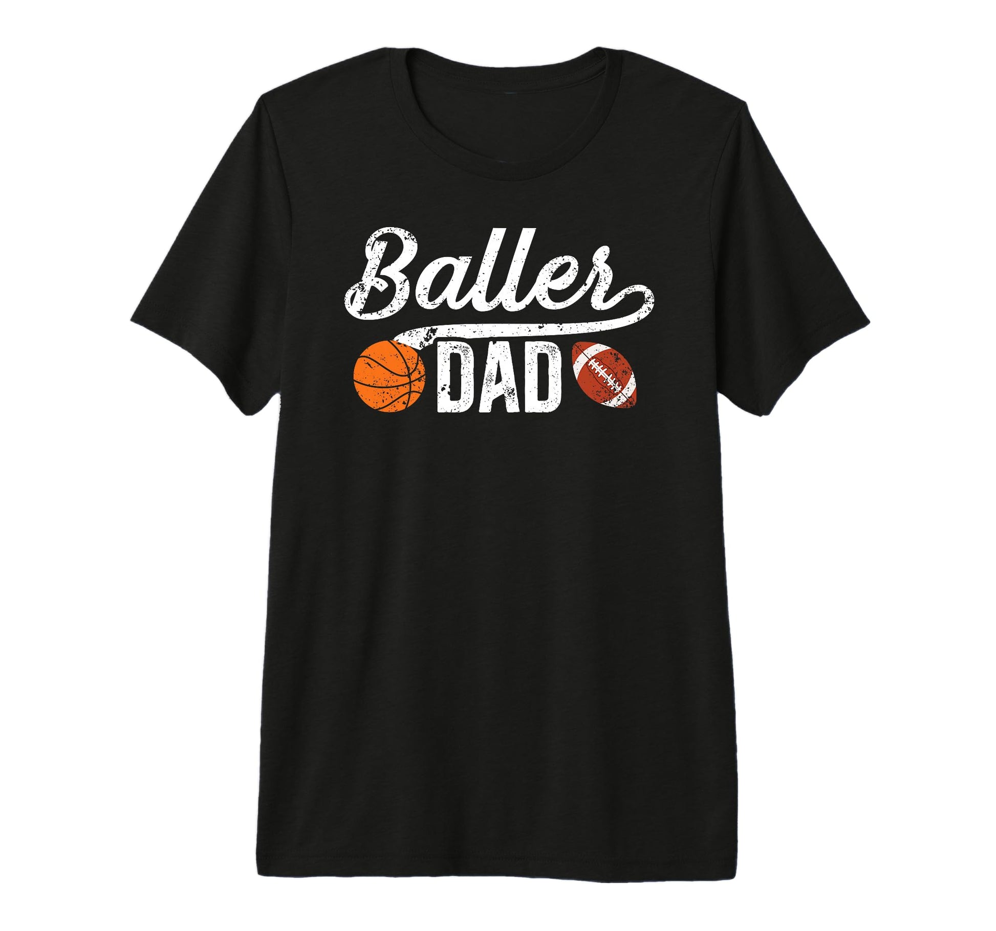 Mens Baller Dad Proud Football T-Shirt - Novelty Apparel for Adults - T-Shirt, Sweatshirt, Hoodie