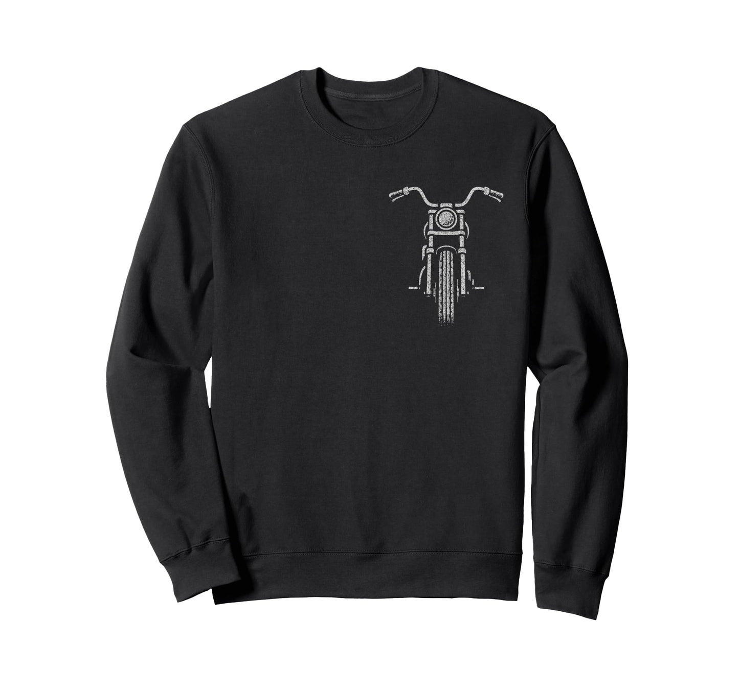 Motorcycle Mens Biker Sweatshirt - Minimalist Print for Adults - T-Shirt, Sweatshirt, Hoodie