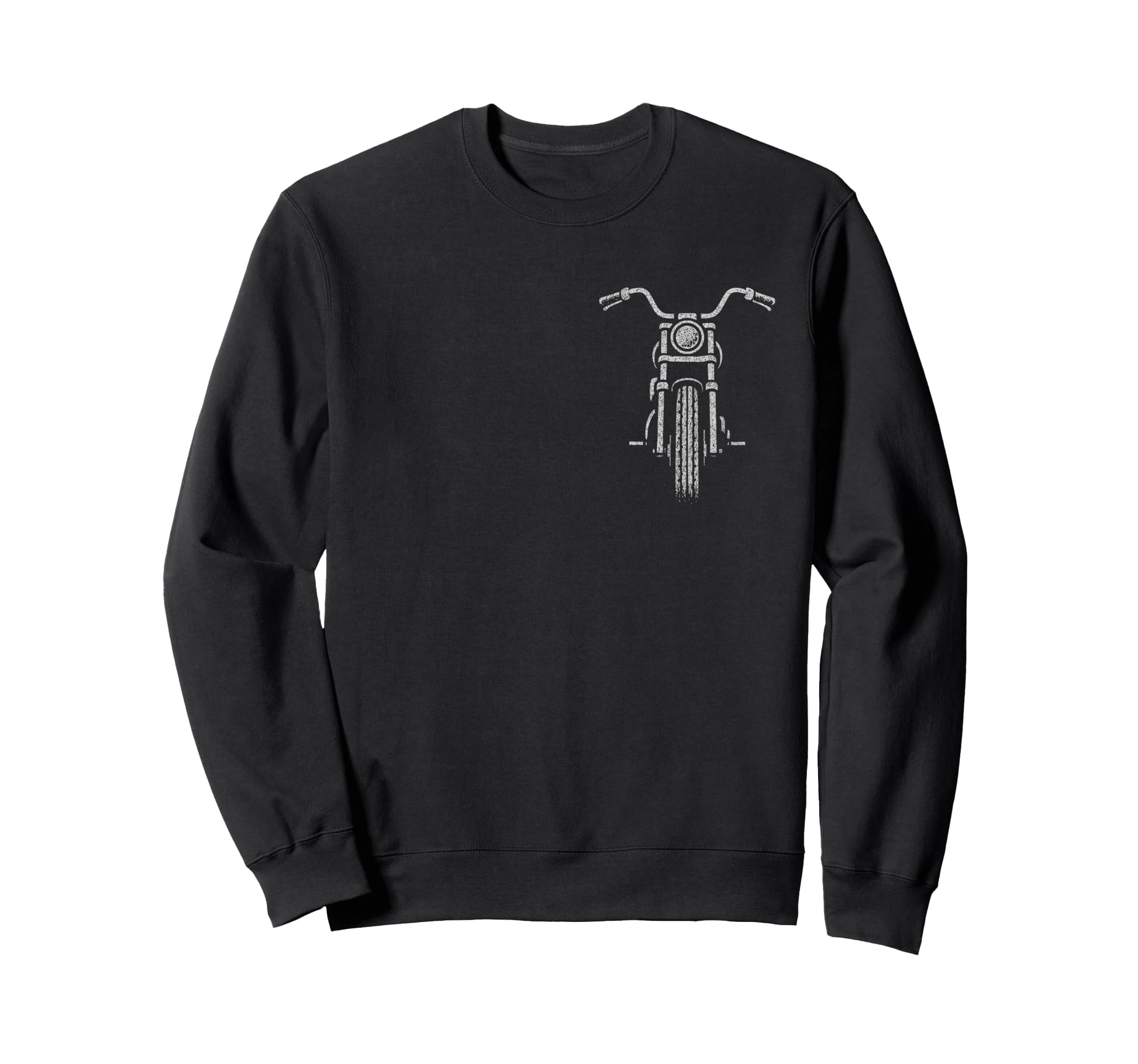 Motorcycle Mens Biker Sweatshirt - Minimalist Print for Adults - T-Shirt, Sweatshirt, Hoodie