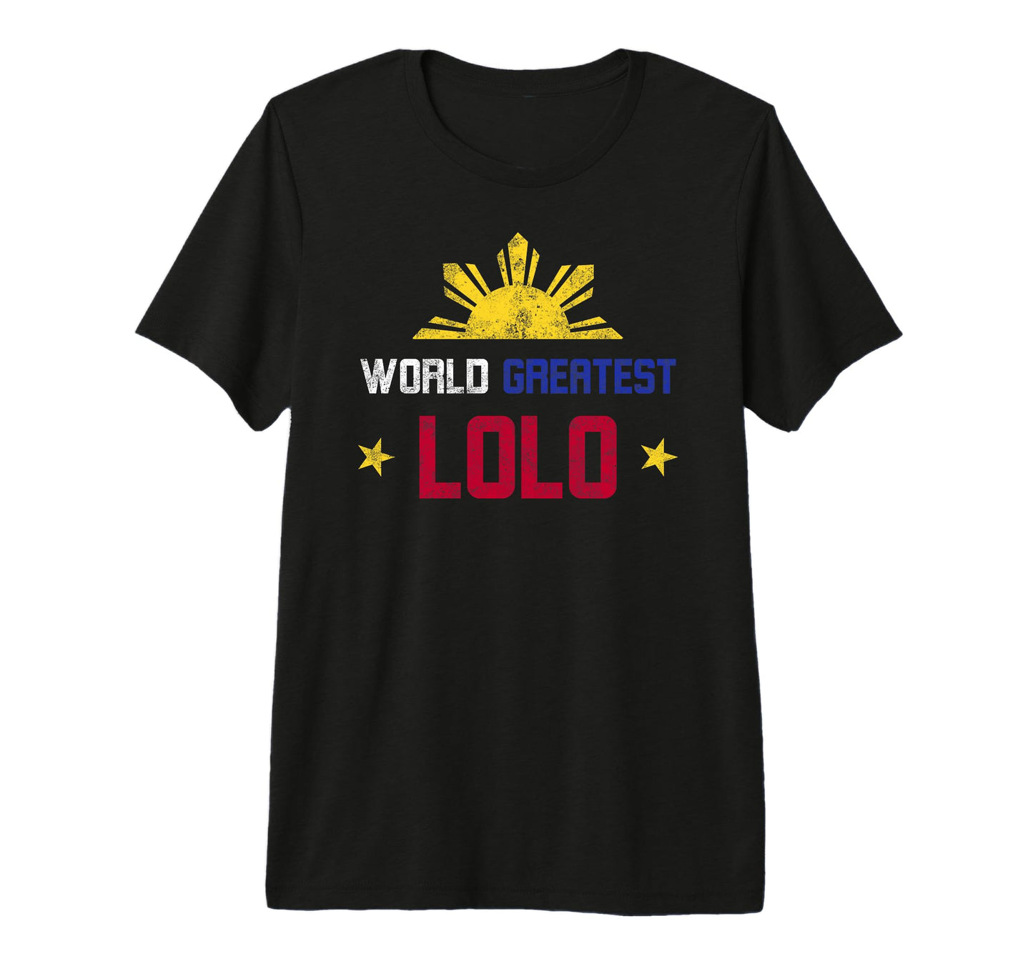 World Greatest Lolo Grandad Fathers T-Shirt - Fun Novelty Design Unisex - T-Shirt, Sweatshirt, Hoodie