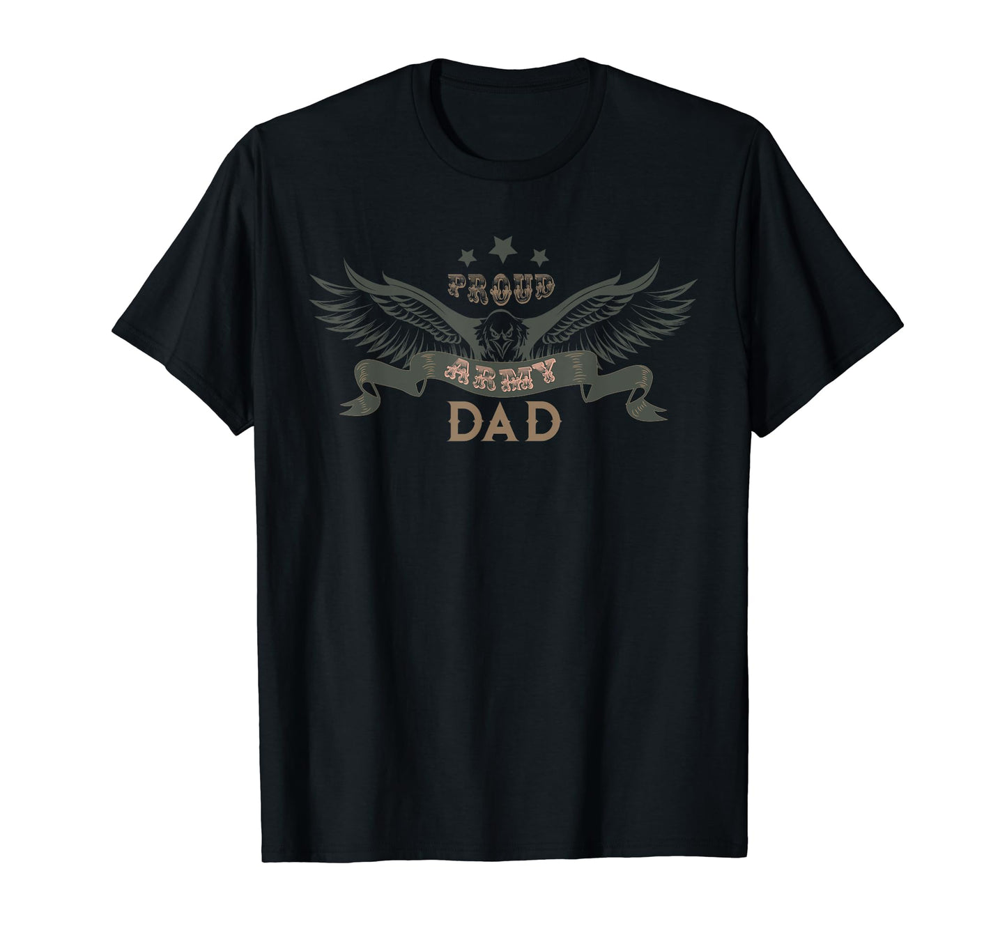 Mens Proud Army Dad T-Shirt - Casual Everyday Wear for Adults - T-Shirt, Sweatshirt, Hoodie