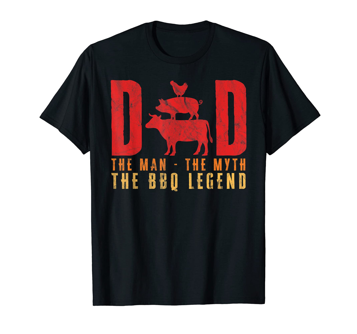 Mens Dad Myth Bbq Legend Funny Grilling T-Shirt - Aesthetic Graphic Unisex - T-Shirt, Sweatshirt, Hoodie
