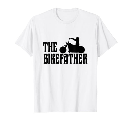 Biker Biker Dad Bikefather Funny T-Shirt - Custom Art Print Unisex - T-Shirt, Sweatshirt, Hoodie