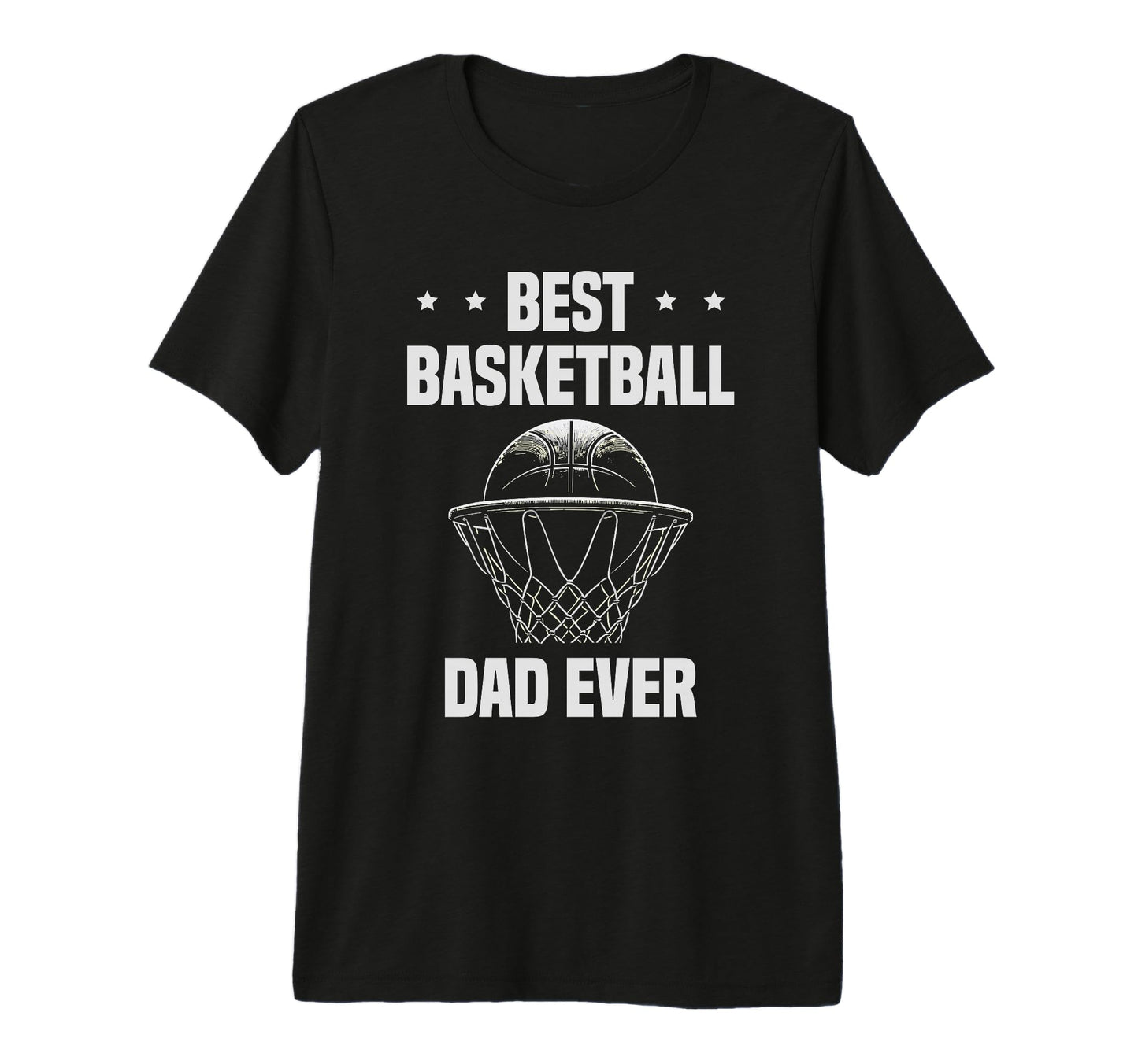 Best Basketball Dad Ever Enthusiast T-Shirt - Minimalist Print Men Women - T-Shirt, Sweatshirt, Hoodie