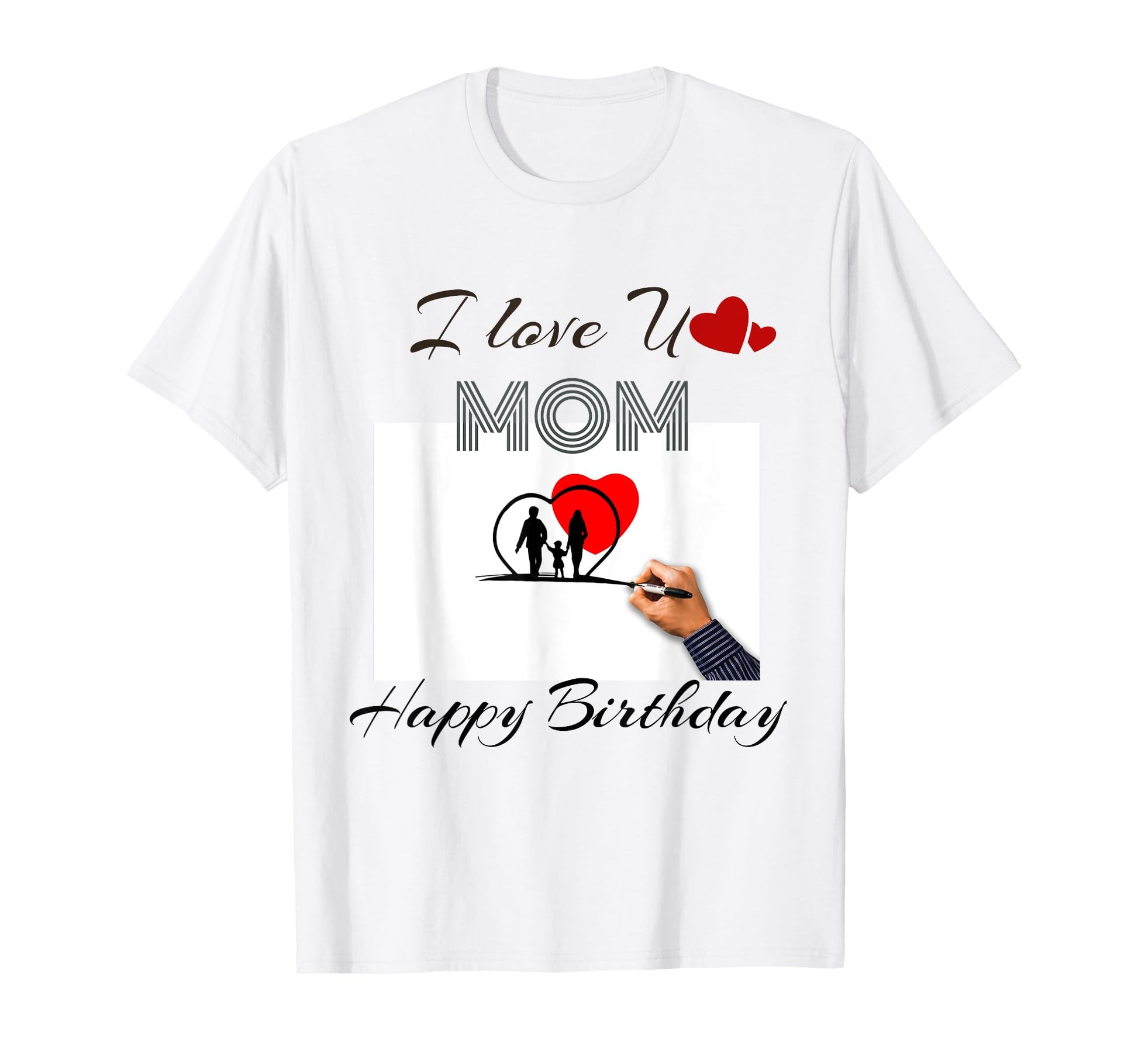 I Love You Mom Awesome Mom Birthday Gift T-Shirt - Aesthetic Graphic Unisex - T-Shirt, Sweatshirt, Hoodie