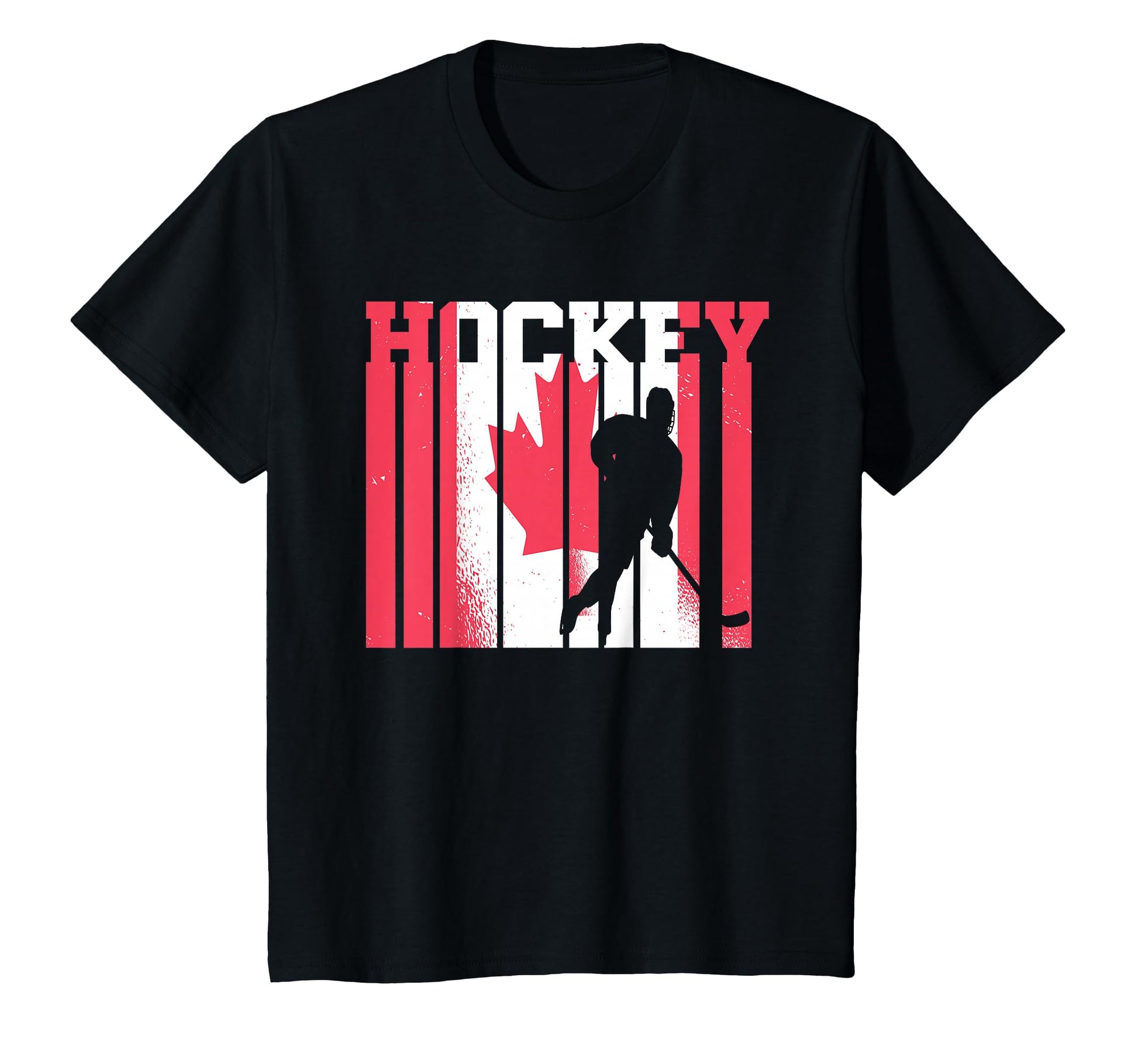 Ice Hockey Canadian Player Canada Flag T-Shirt - Fun Novelty Design Unisex - T-Shirt, Sweatshirt, Hoodie