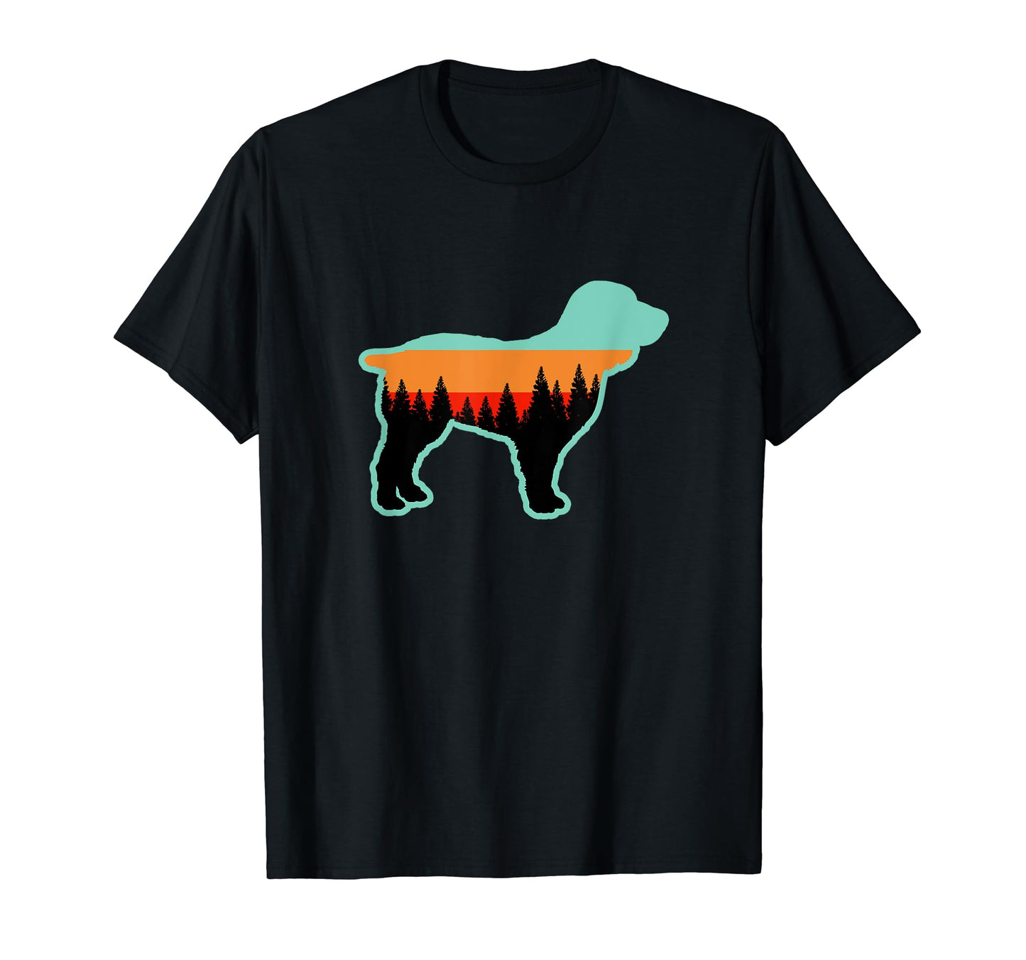 Boykin Dog Forest Sky Hiking Gift T-Shirt - Fun Novelty Design for Adults - T-Shirt, Sweatshirt, Hoodie
