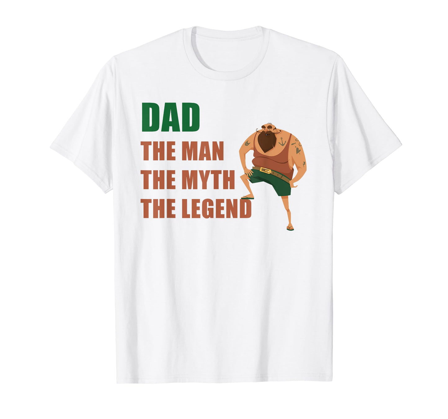 Dad Myth Legend Fathers Day Funny T-Shirt - Novelty Apparel Men Women - T-Shirt, Sweatshirt, Hoodie