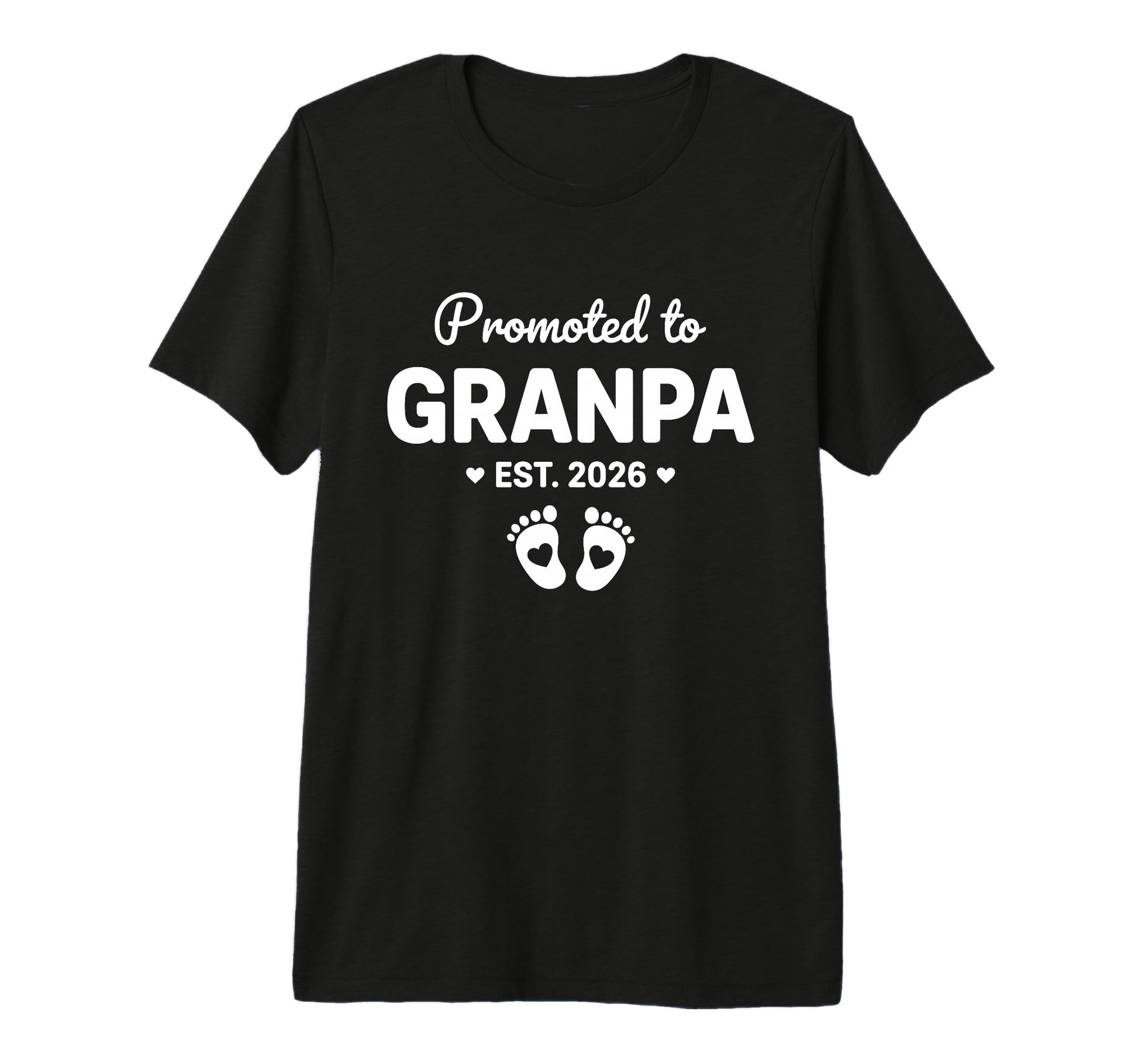 Mens Promoted To Grandpa 2026 T-Shirt - Streetwear Style Unisex - T-Shirt, Sweatshirt, Hoodie