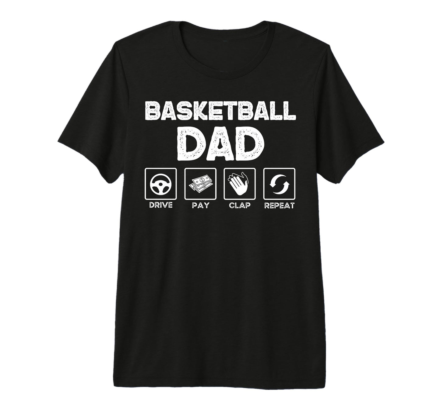 Basketball Dad Sport Supporting Dad T-Shirt - Graphic Print for Adults - T-Shirt, Sweatshirt, Hoodie