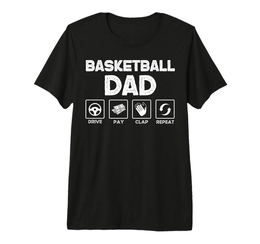 Basketball Dad Sport Supporting Dad T-Shirt - Graphic Print for Adults - T-Shirt, Sweatshirt, Hoodie