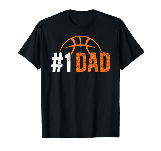 1 Dad Basketball Dad Basketball T-Shirt - Aesthetic Graphic Men Women - T-Shirt, Sweatshirt, Hoodie