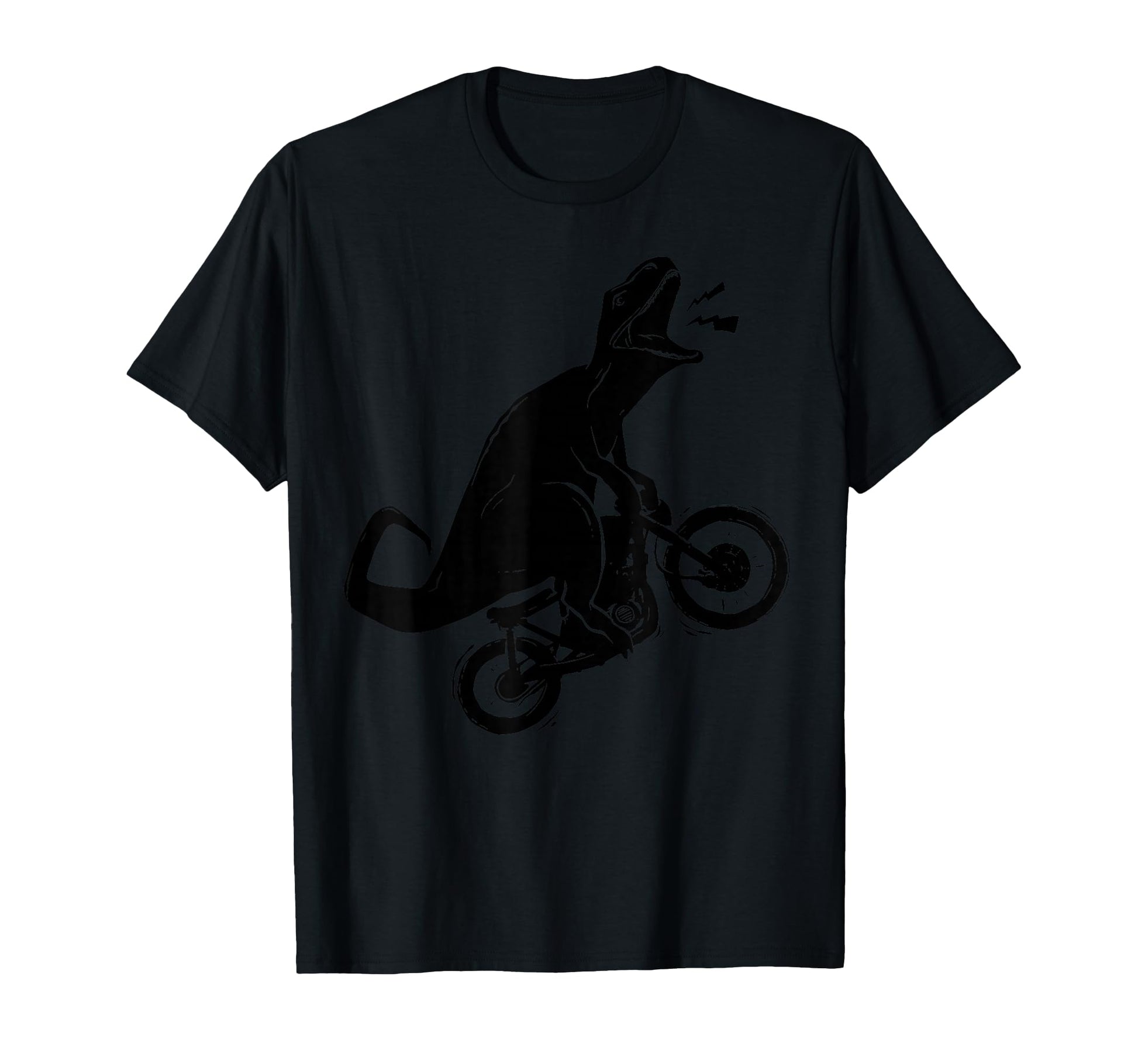 Funny Biker Dino Dirt Bike T Rex Riding T-Shirt - Unique Graphic Men Women - T-Shirt, Sweatshirt, Hoodie