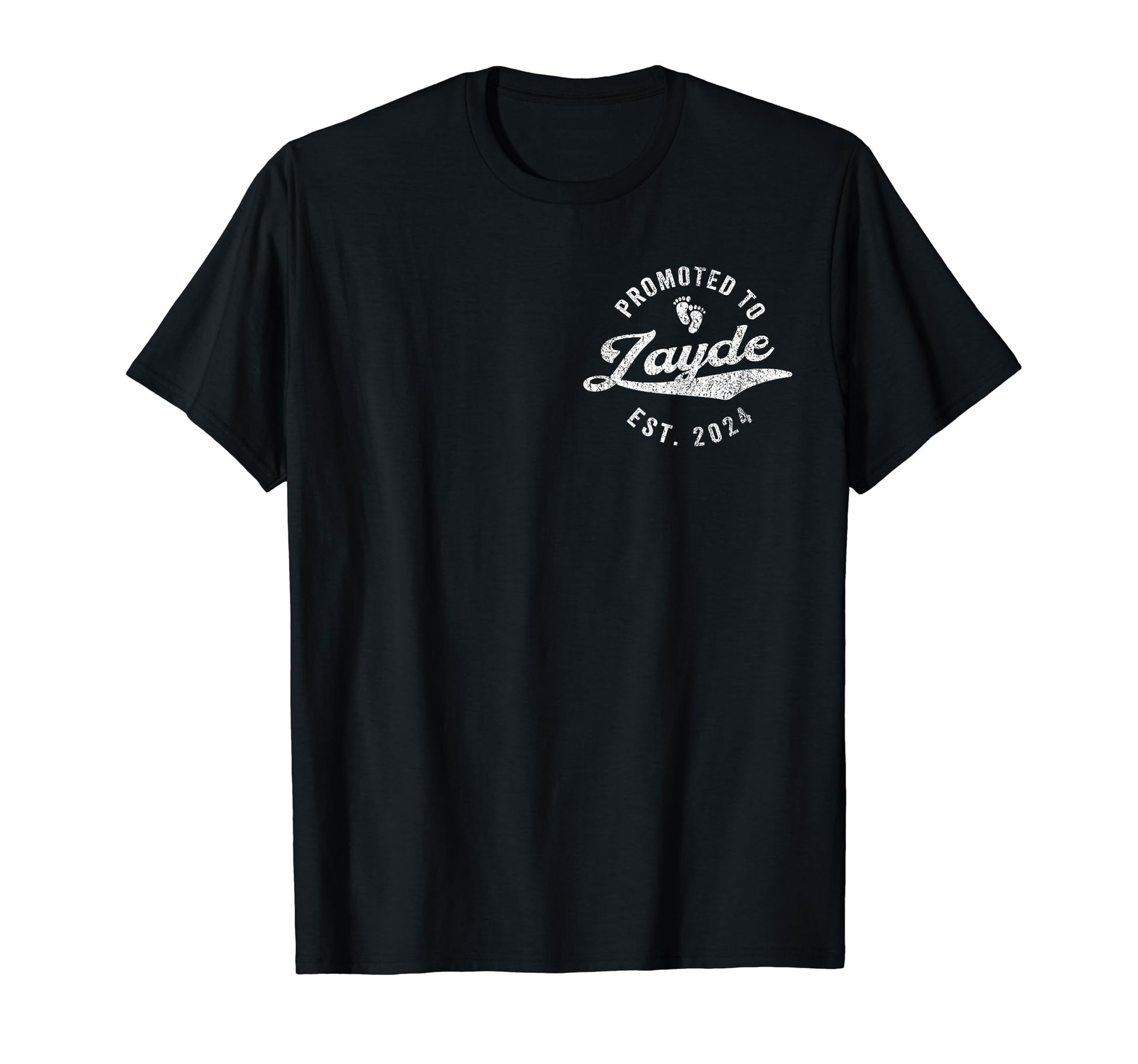 Promoted To Zayde Est 2024 Jewish T-Shirt - Custom Art Print for Adults - T-Shirt, Sweatshirt, Hoodie