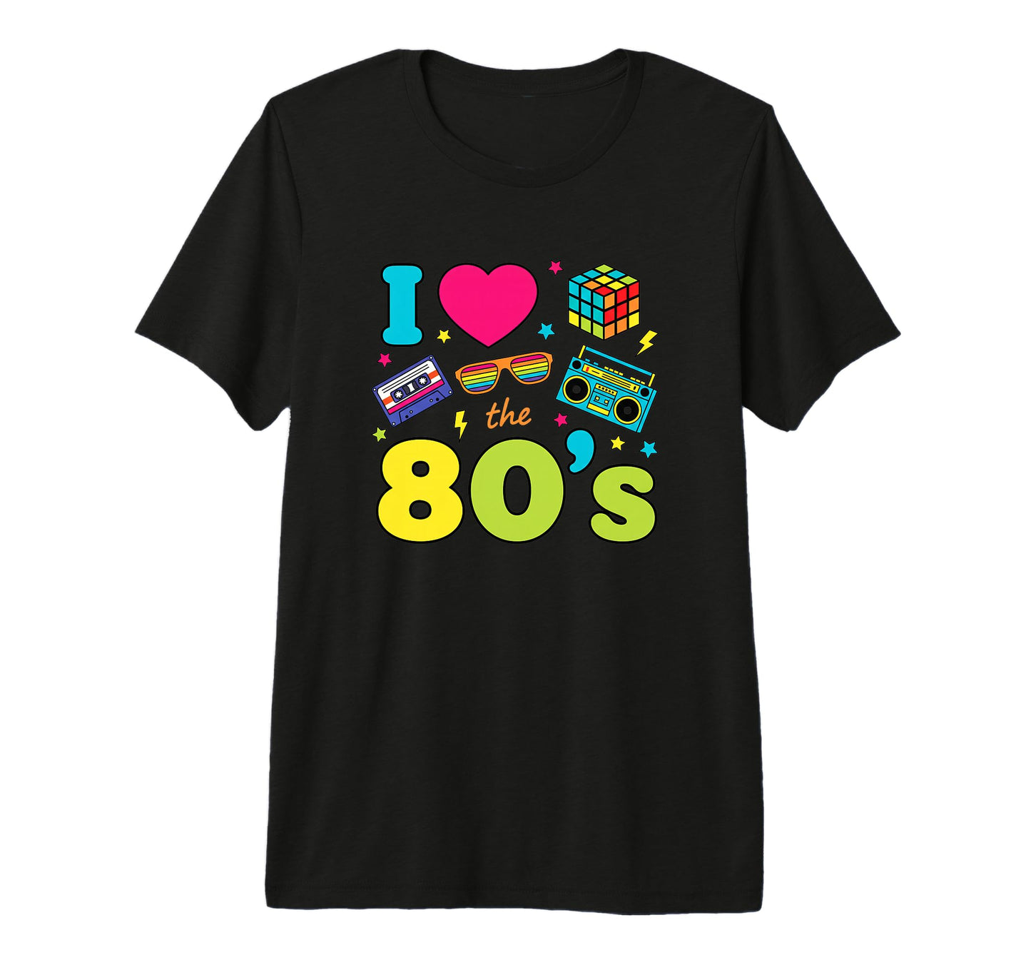 Dad I Love 80S 80S Nostalgia Dad T-Shirt - Casual Everyday Wear Men Women - T-Shirt, Sweatshirt, Hoodie