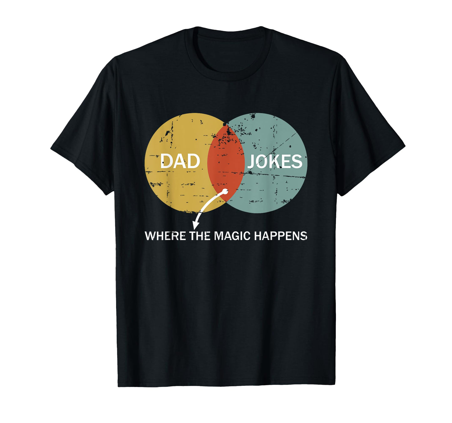 Dad Jokes Where Magic Happens Funny T-Shirt - Graphic Print Men Women - T-Shirt, Sweatshirt, Hoodie